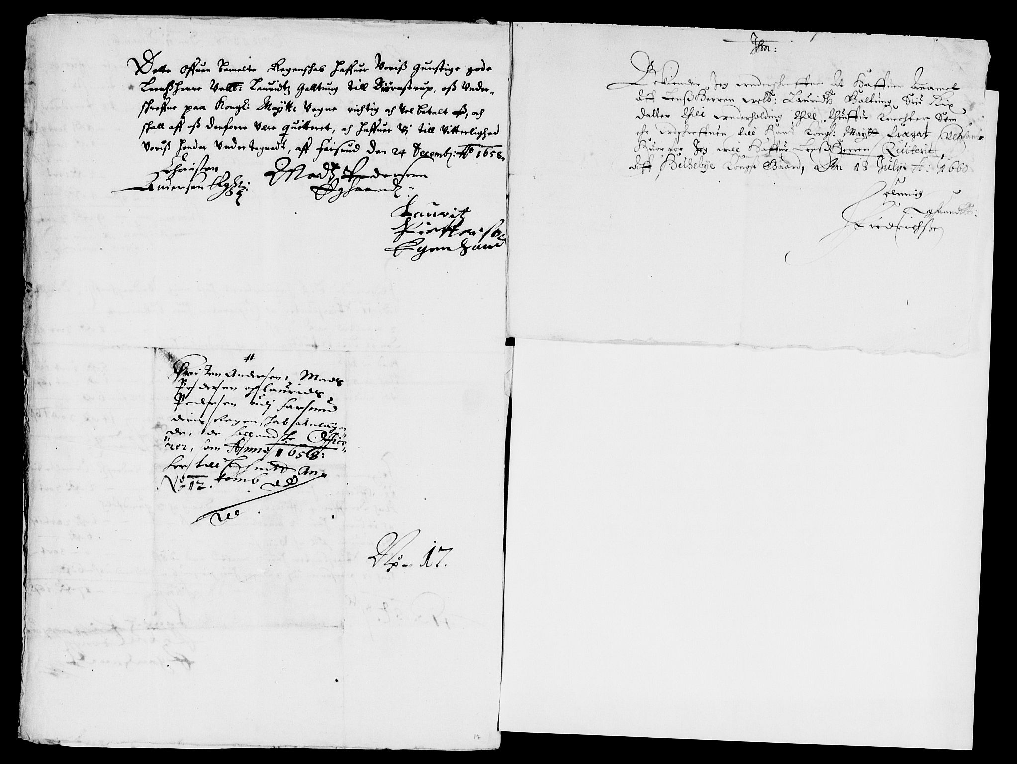 Rentekammeret inntil 1814, Reviderte regnskaper, Lensregnskaper, AV/RA-EA-5023/R/Rb/Rbr/L0022: Lista len, 1658-1660