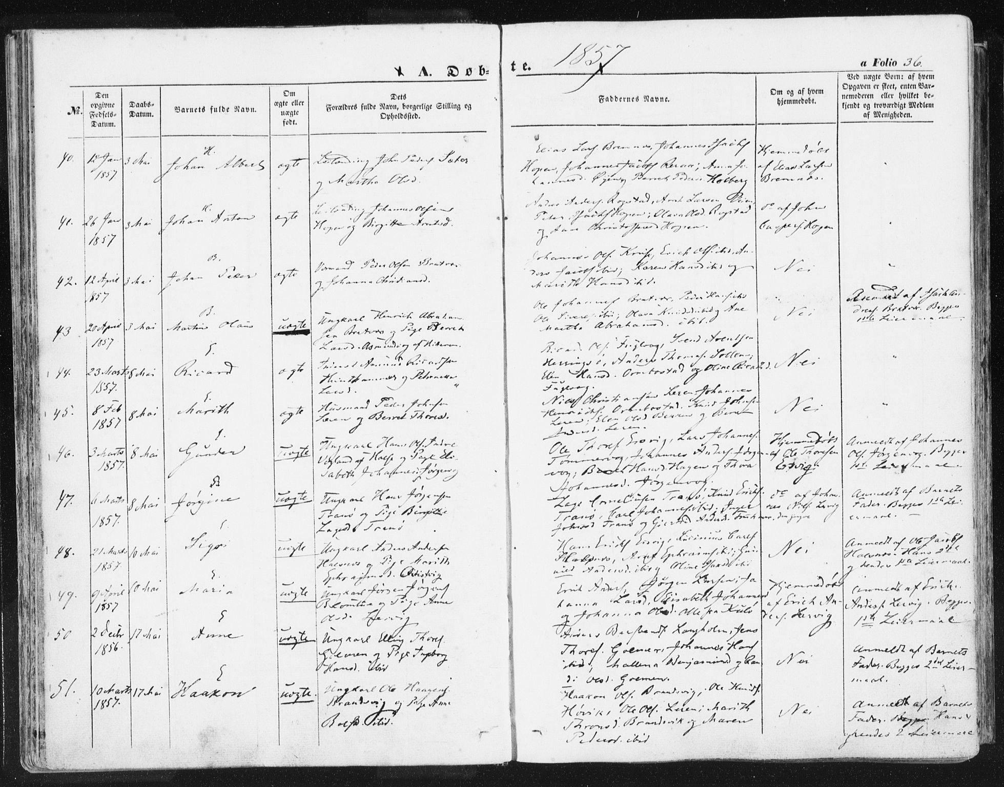 Ministerialprotokoller, klokkerbøker og fødselsregistre - Møre og Romsdal, AV/SAT-A-1454/581/L0937: Parish register (official) no. 581A05, 1853-1872, p. 36