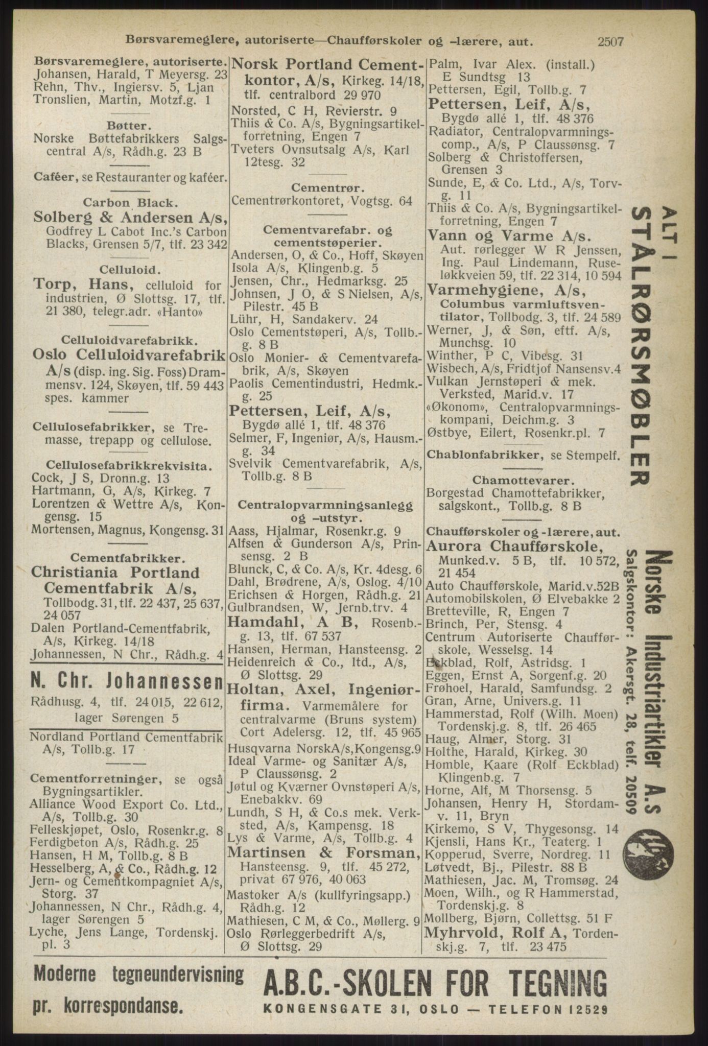 Kristiania/Oslo adressebok, PUBL/-, 1937, p. 2507