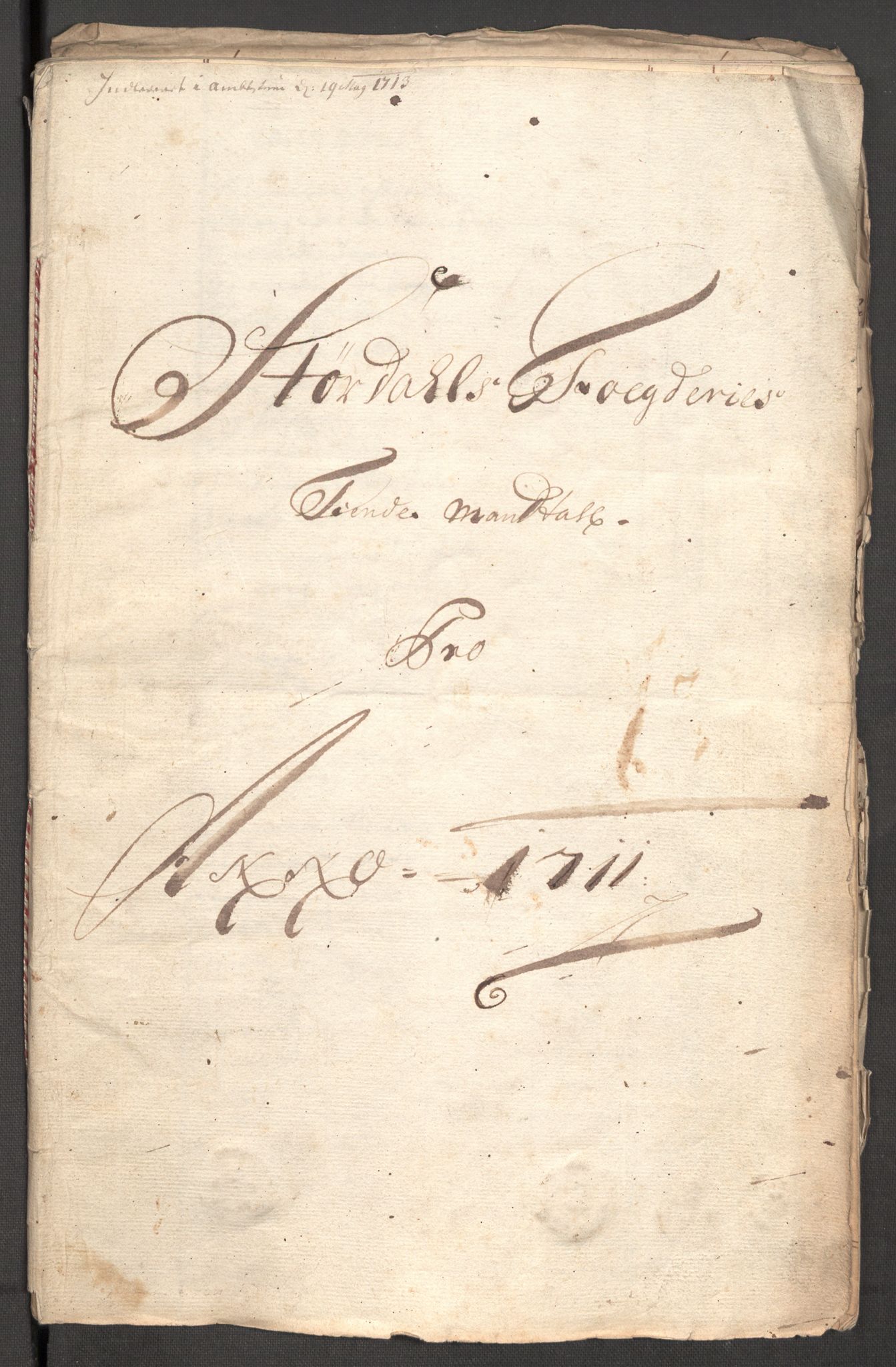 Rentekammeret inntil 1814, Reviderte regnskaper, Fogderegnskap, AV/RA-EA-4092/R62/L4201: Fogderegnskap Stjørdal og Verdal, 1711, p. 281