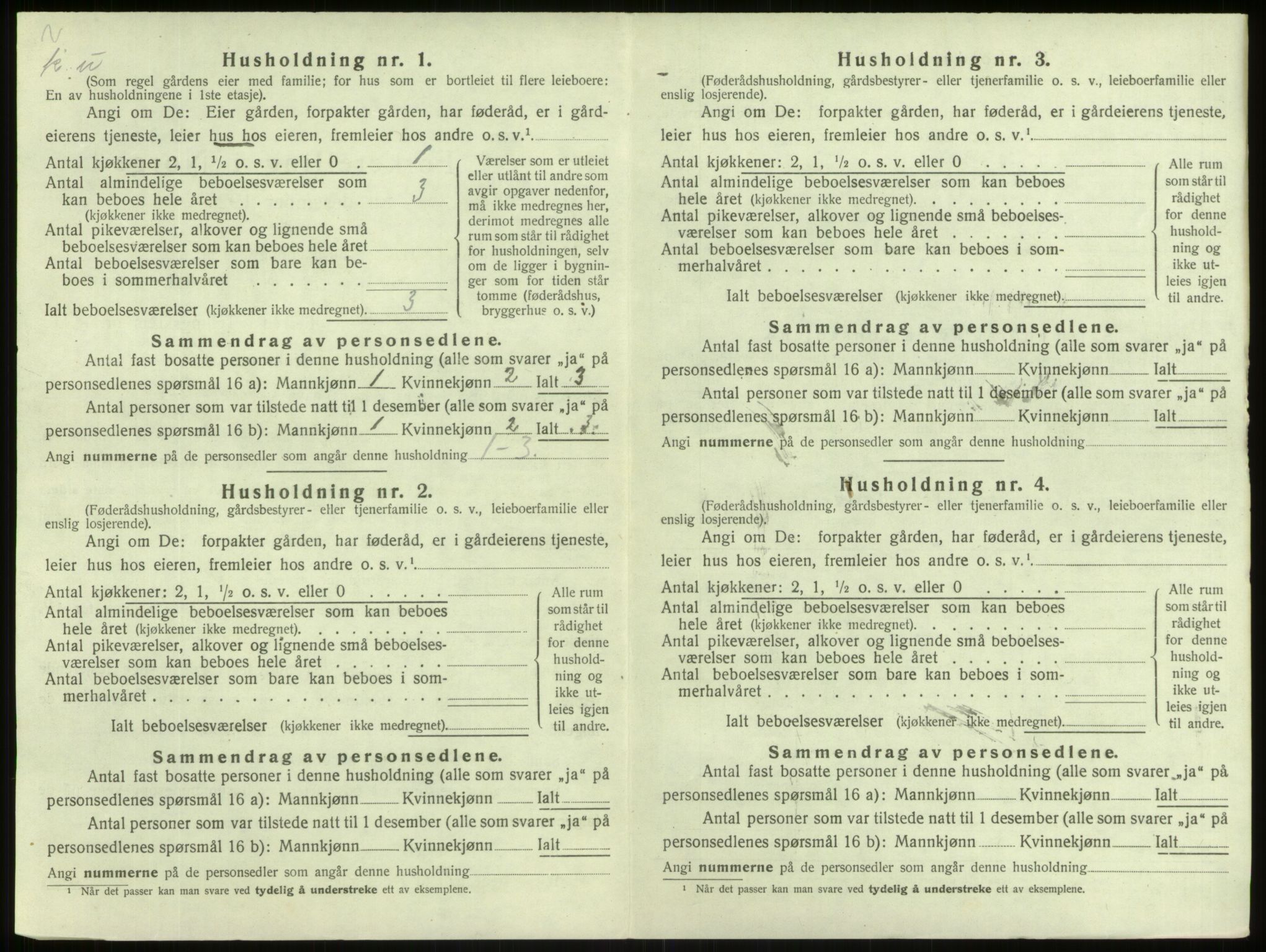 SAB, 1920 census for Lærdal, 1920, p. 534