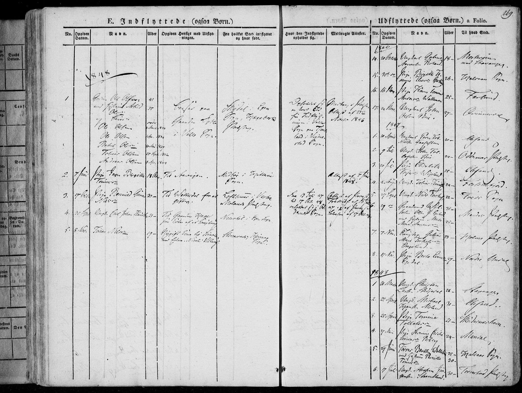 Sør-Audnedal sokneprestkontor, SAK/1111-0039/F/Fa/Fab/L0006: Parish register (official) no. A 6, 1829-1855, p. 269