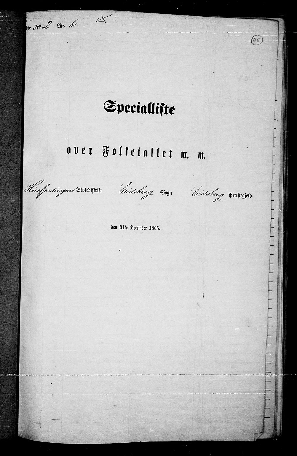 RA, 1865 census for Eidsberg, 1865, p. 57