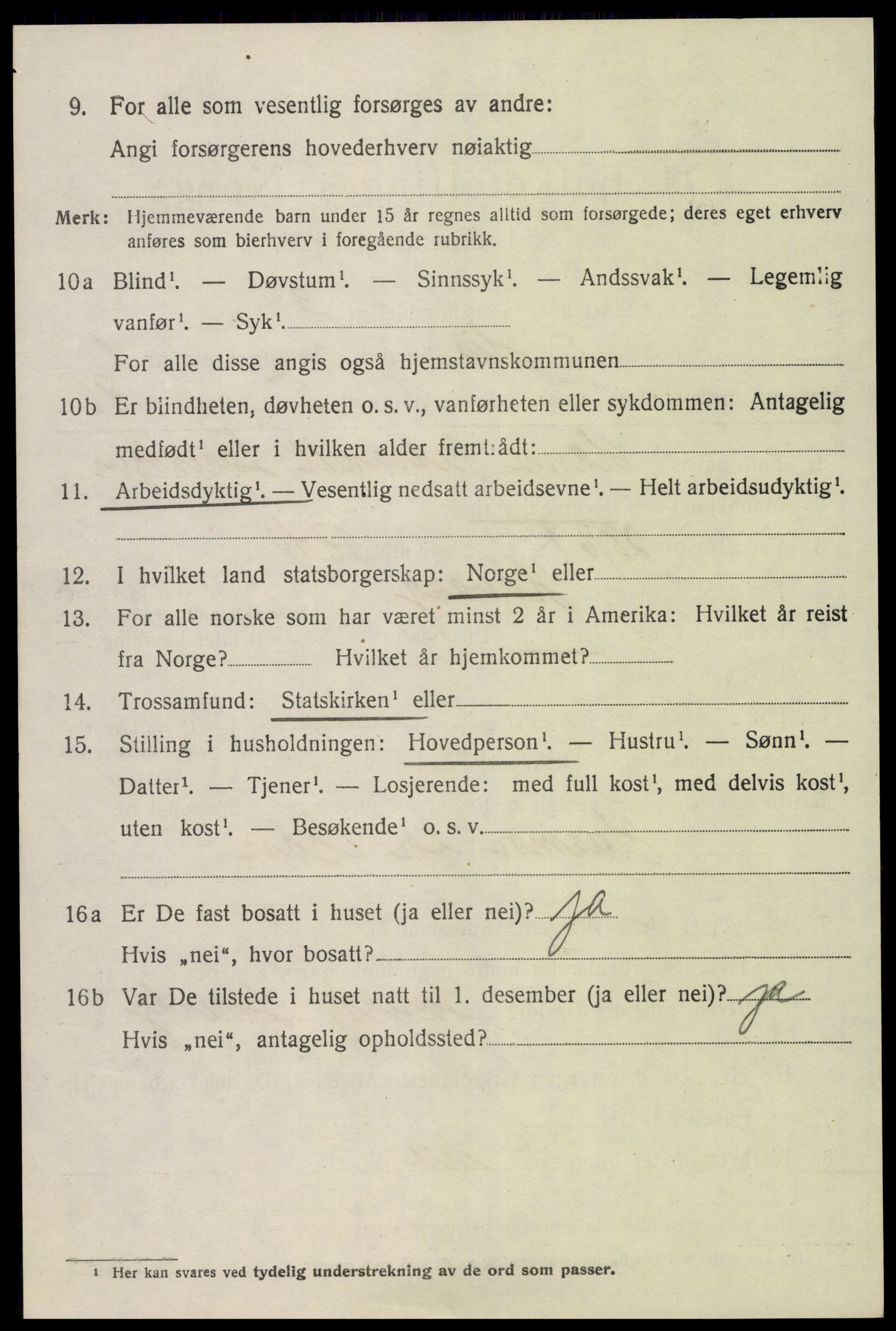 SAK, 1920 census for Hisøy, 1920, p. 2393