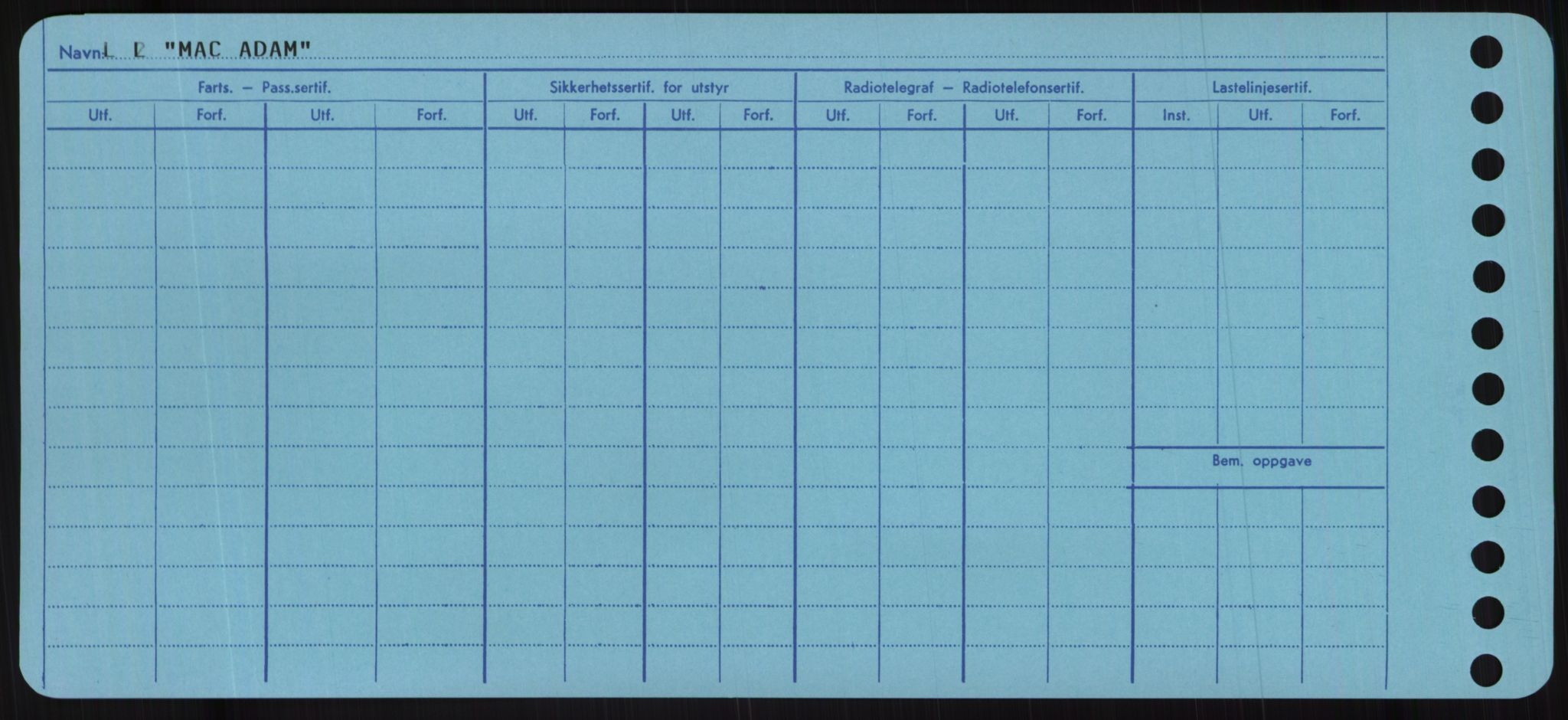 Sjøfartsdirektoratet med forløpere, Skipsmålingen, RA/S-1627/H/Hc/L0001: Lektere, A-Y, p. 296