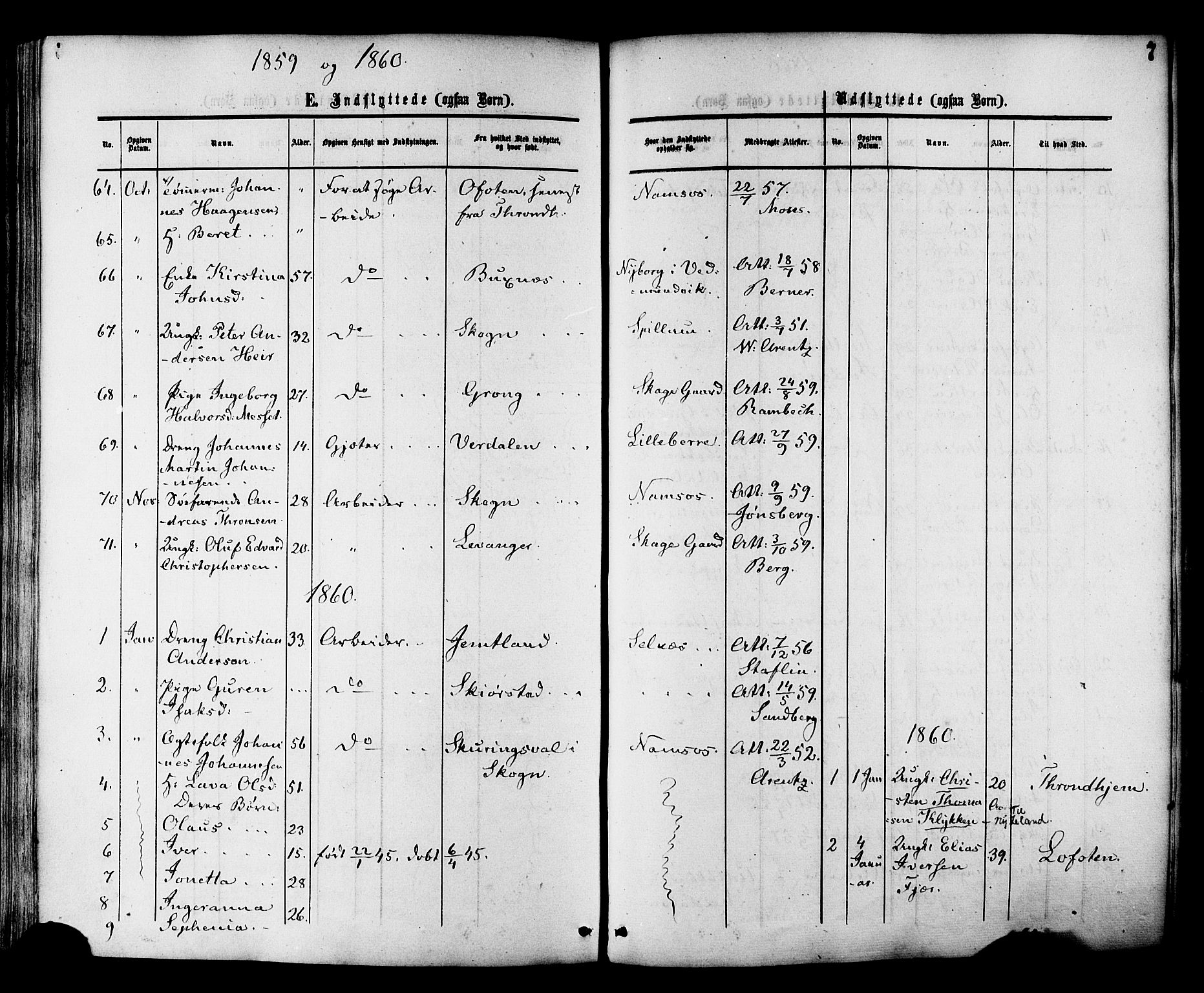 Ministerialprotokoller, klokkerbøker og fødselsregistre - Nord-Trøndelag, SAT/A-1458/764/L0553: Parish register (official) no. 764A08, 1858-1880, p. 7