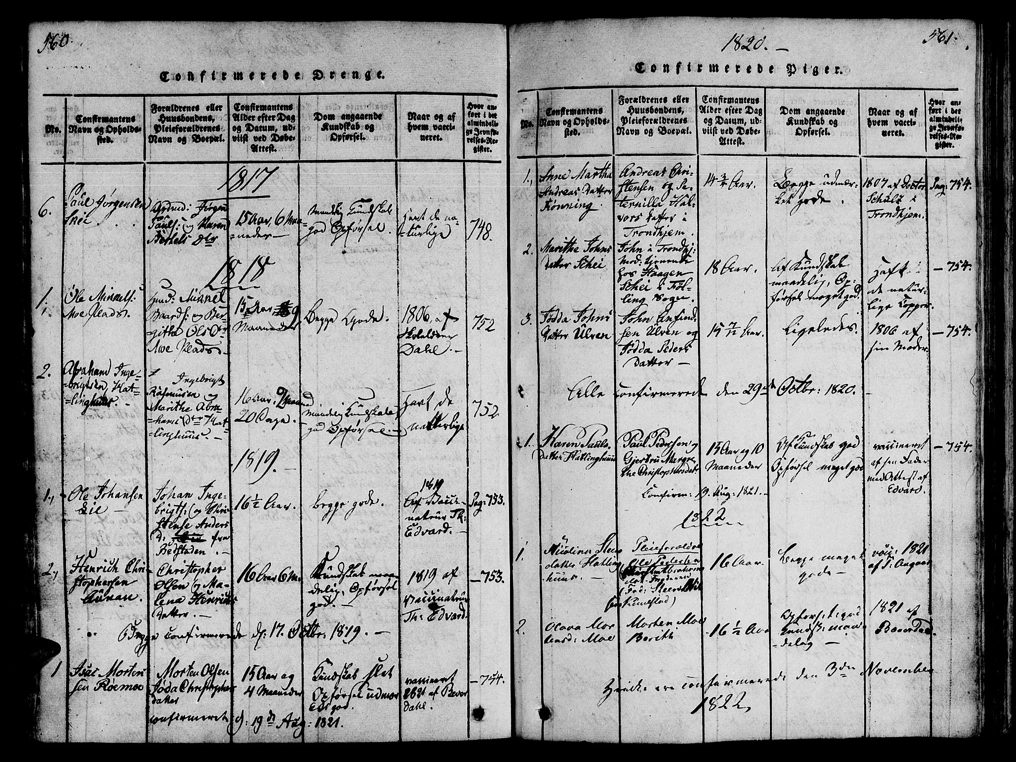 Ministerialprotokoller, klokkerbøker og fødselsregistre - Nord-Trøndelag, SAT/A-1458/746/L0441: Parish register (official) no. 746A03 /4, 1816-1827, p. 560-561