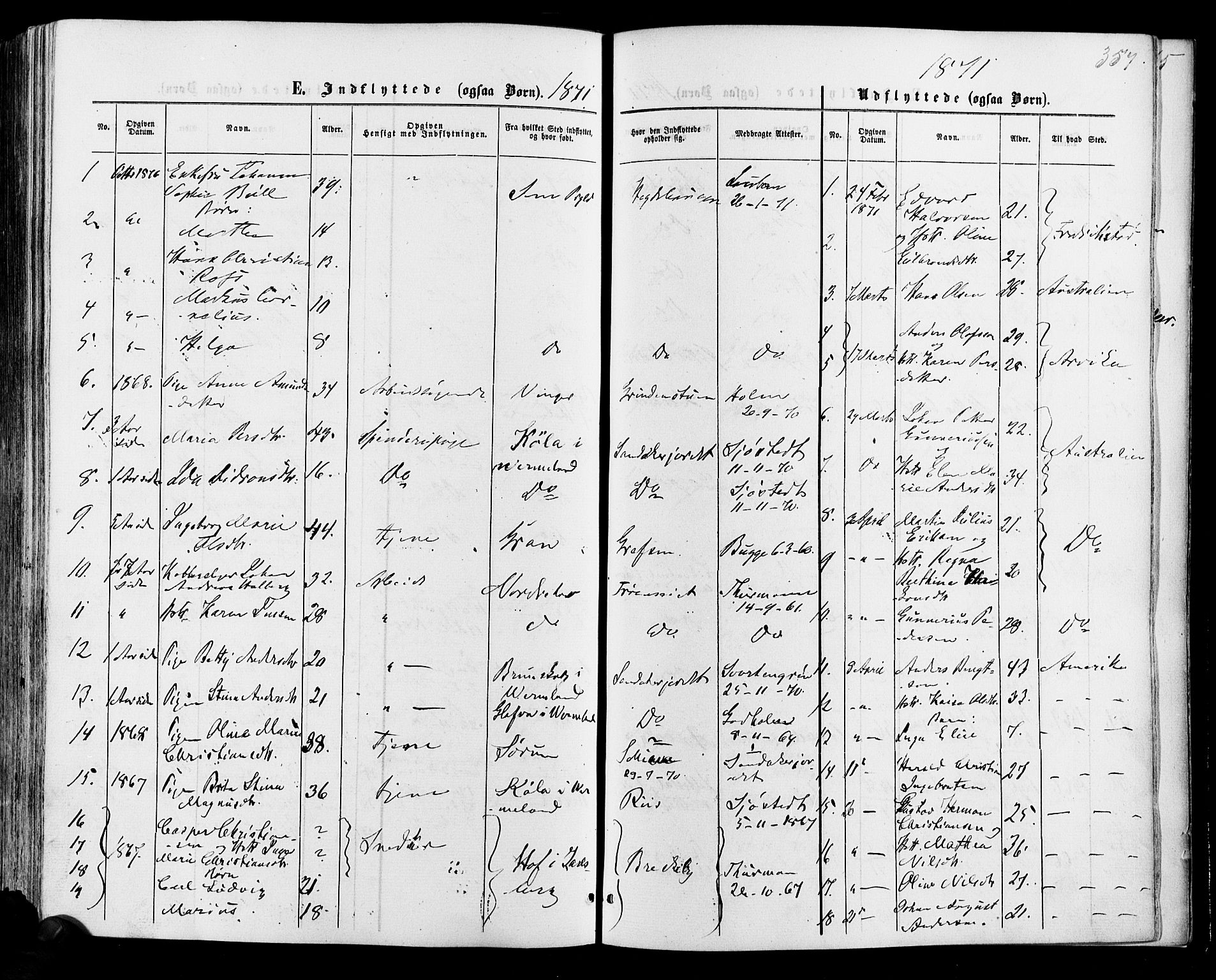 Vestre Aker prestekontor Kirkebøker, SAO/A-10025/F/Fa/L0005: Parish register (official) no. 5, 1859-1877, p. 357