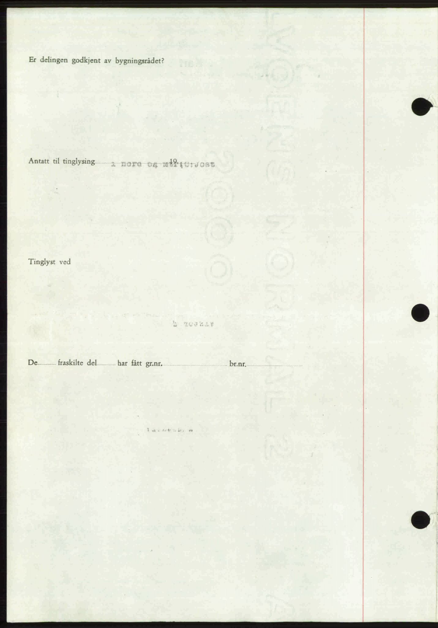 Toten tingrett, SAH/TING-006/H/Hb/Hbc/L0020: Mortgage book no. Hbc-20, 1948-1948, Diary no: : 3244/1948