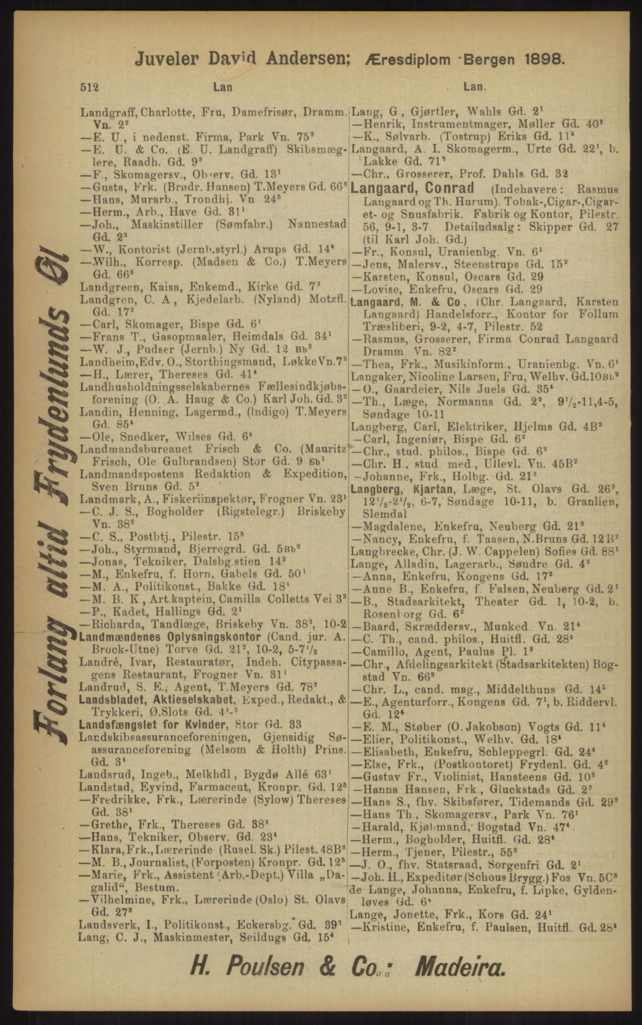 Kristiania/Oslo adressebok, PUBL/-, 1902, p. 512