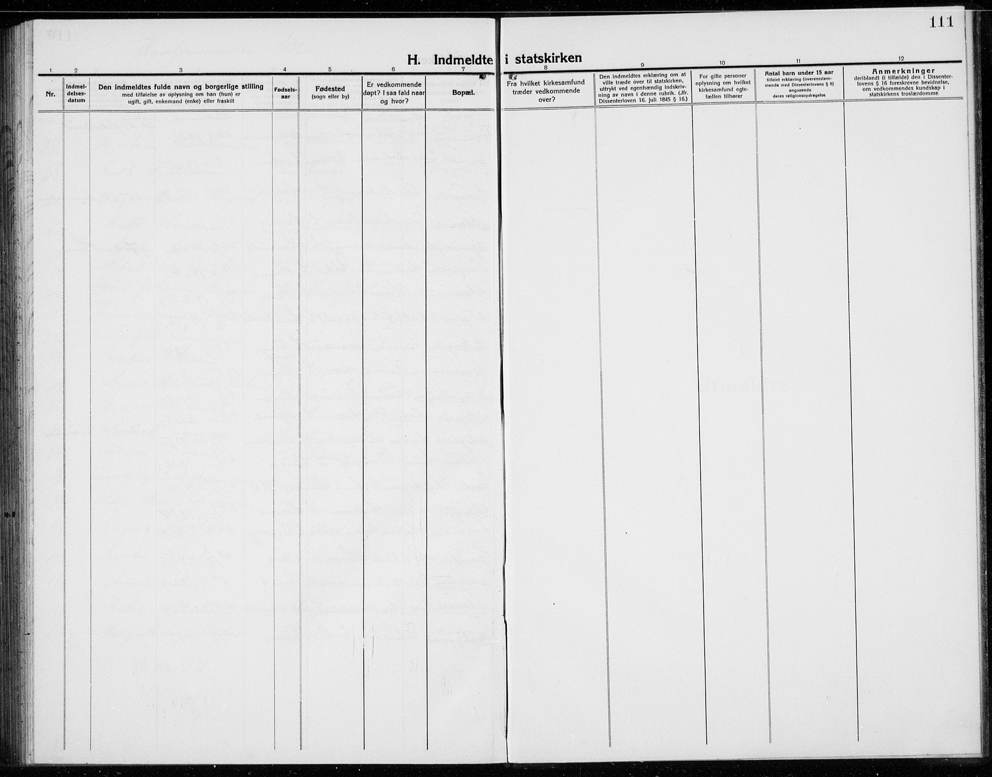 Ådal kirkebøker, AV/SAKO-A-248/G/Gc/L0003: Parish register (copy) no. III 3, 1920-1938, p. 111