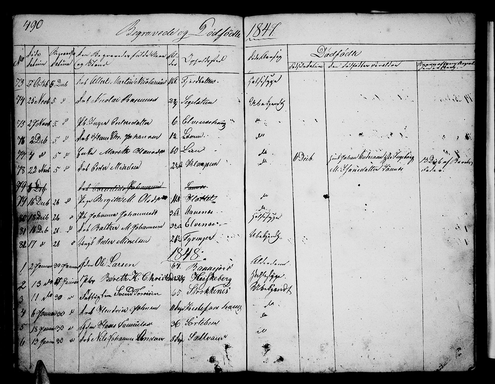 Ibestad sokneprestembete, AV/SATØ-S-0077/H/Ha/Hab/L0003klokker: Parish register (copy) no. 3, 1833-1852, p. 490