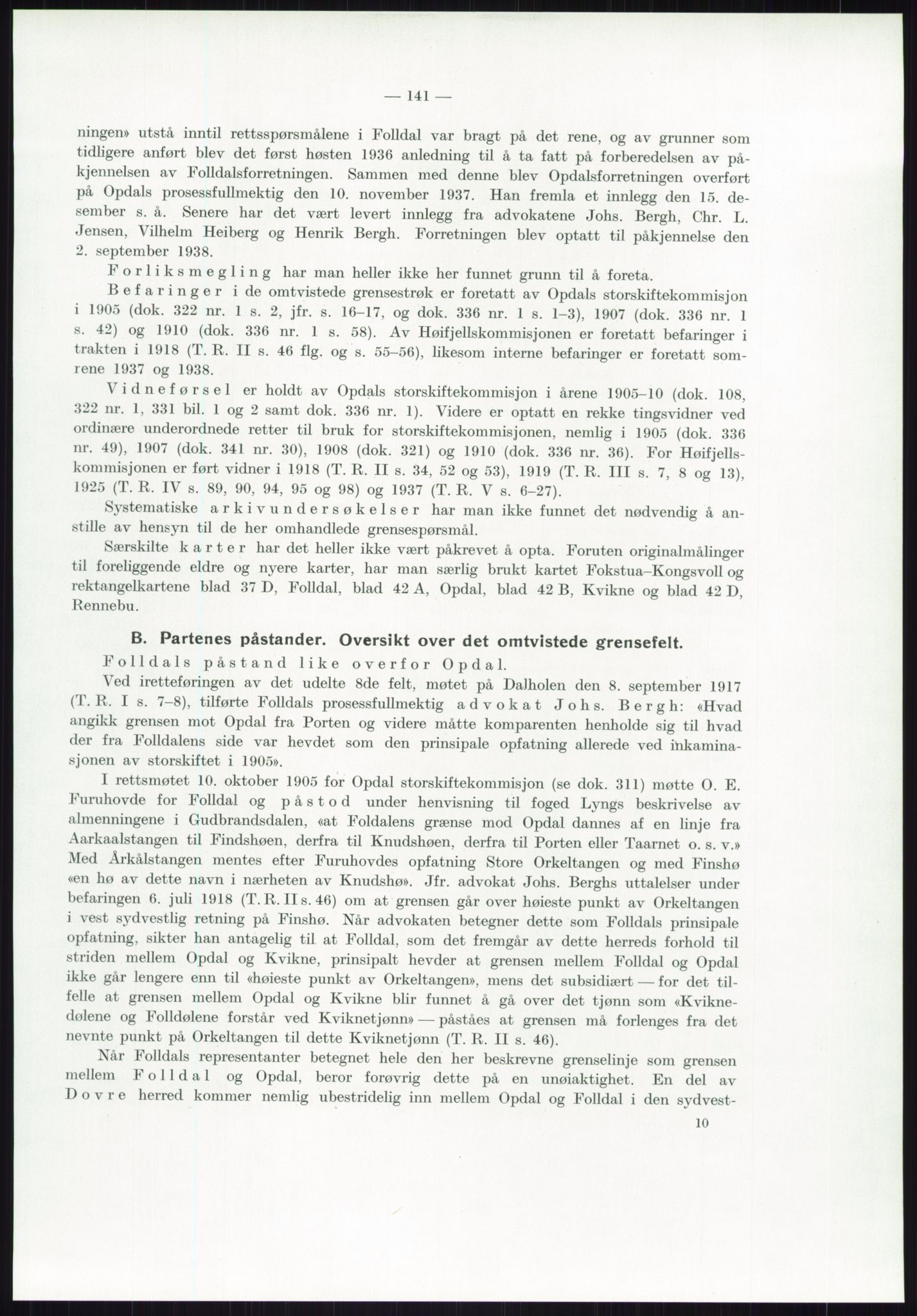 Høyfjellskommisjonen, AV/RA-S-1546/X/Xa/L0001: Nr. 1-33, 1909-1953, p. 3911