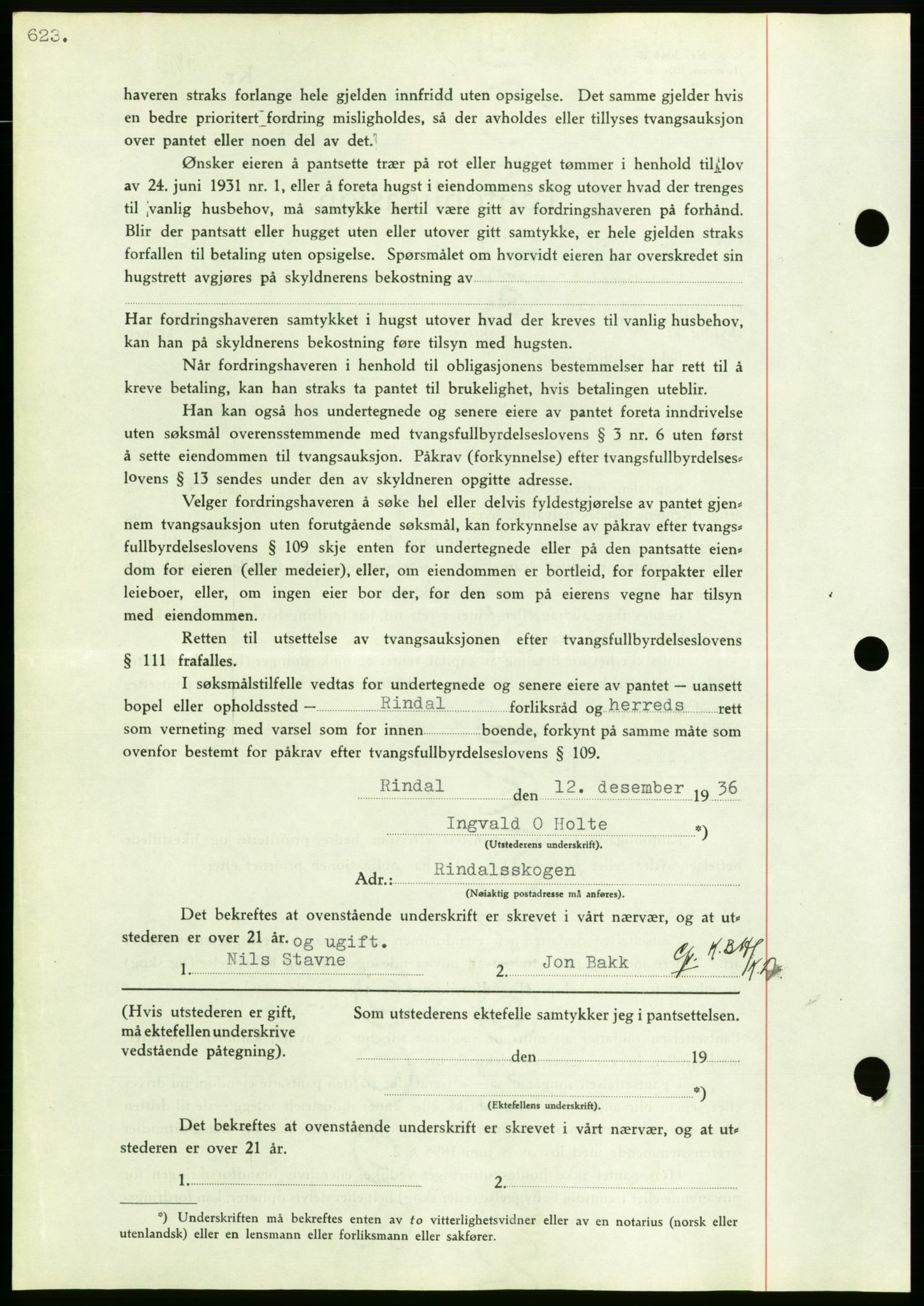 Nordmøre sorenskriveri, AV/SAT-A-4132/1/2/2Ca/L0090: Mortgage book no. B80, 1936-1937, Diary no: : 2859/1936