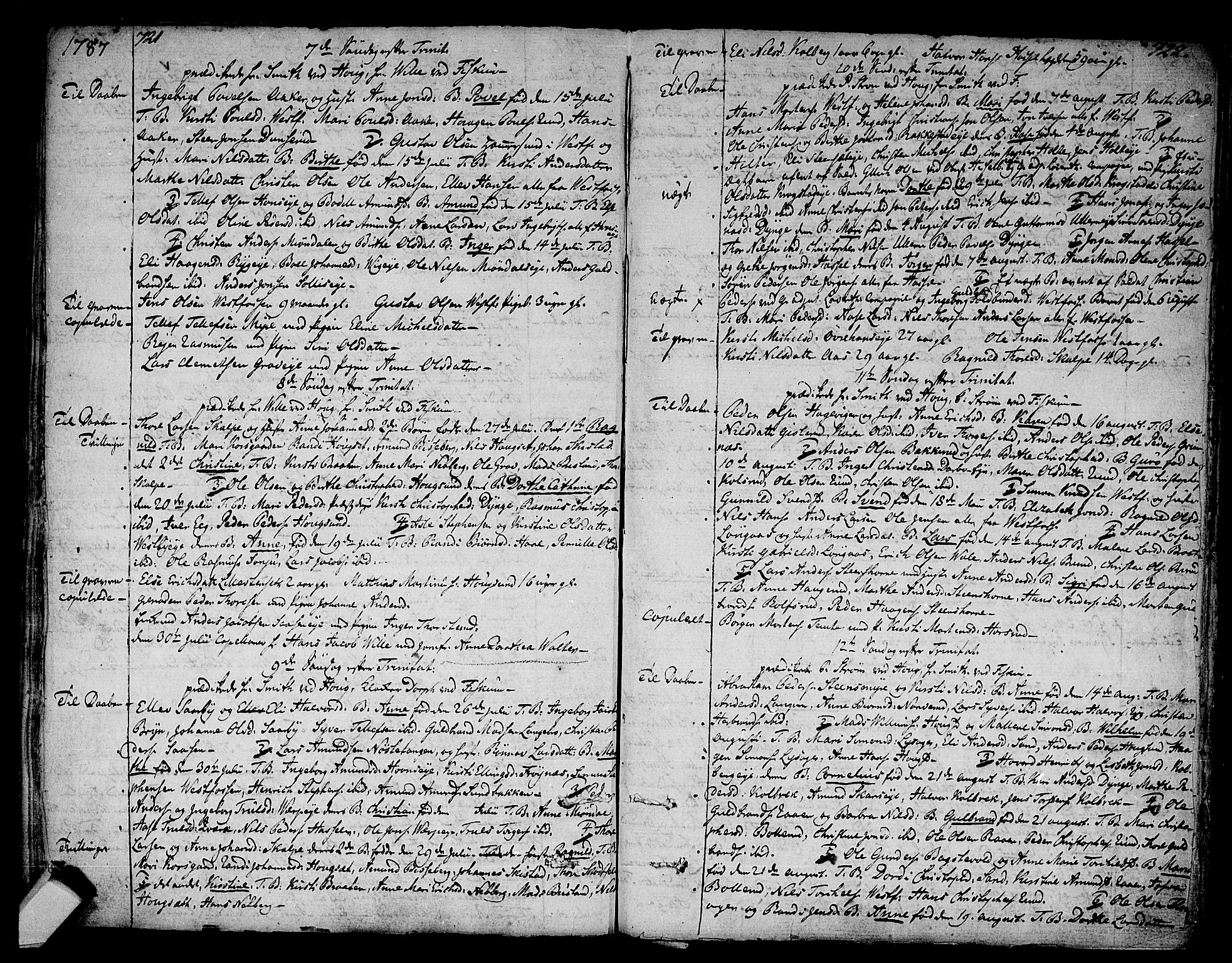 Eiker kirkebøker, SAKO/A-4/F/Fa/L0008: Parish register (official) no. I 8, 1764-1788, p. 721-722