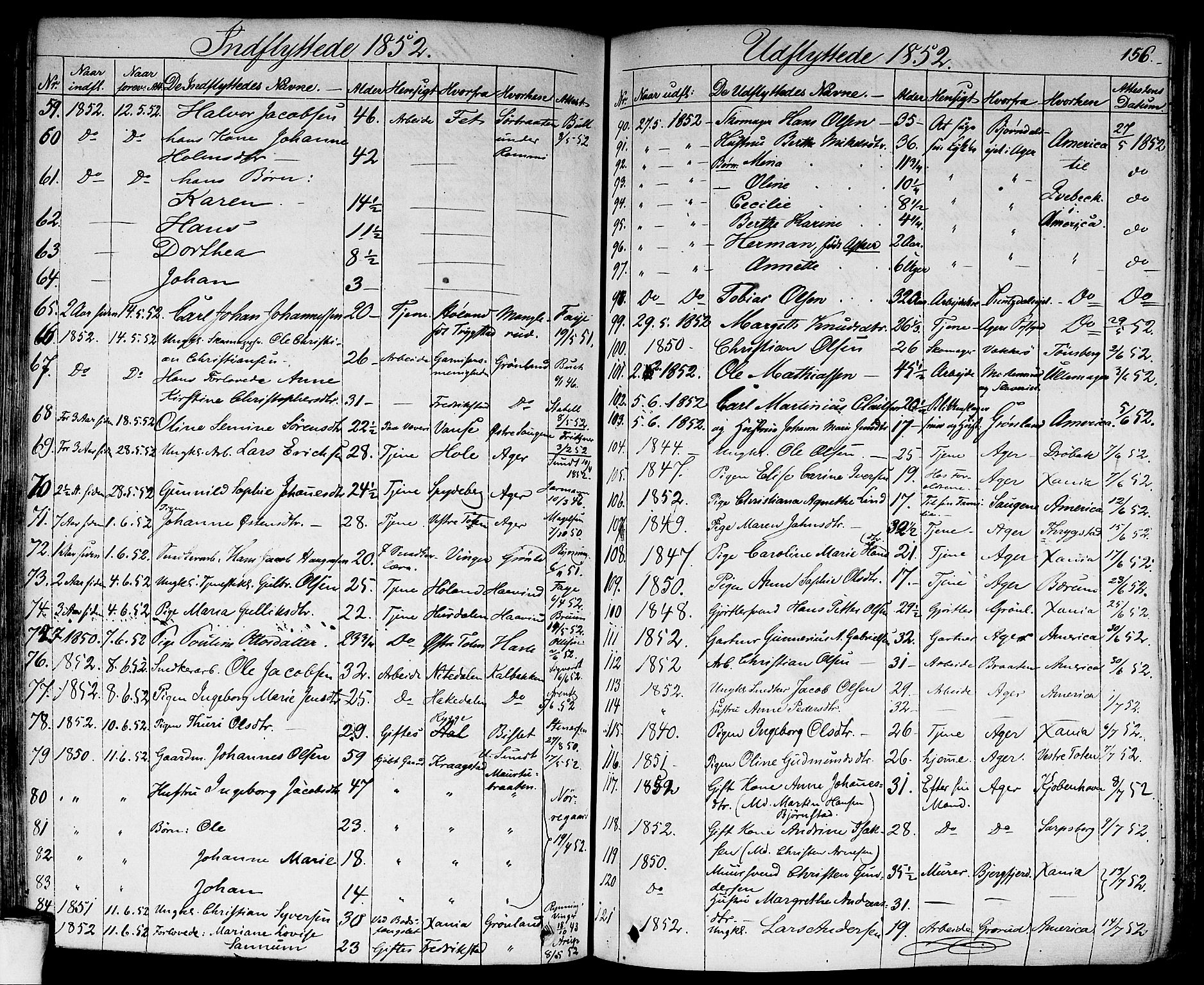 Aker prestekontor kirkebøker, SAO/A-10861/F/L0018: Parish register (official) no. 17, 1829-1852, p. 156