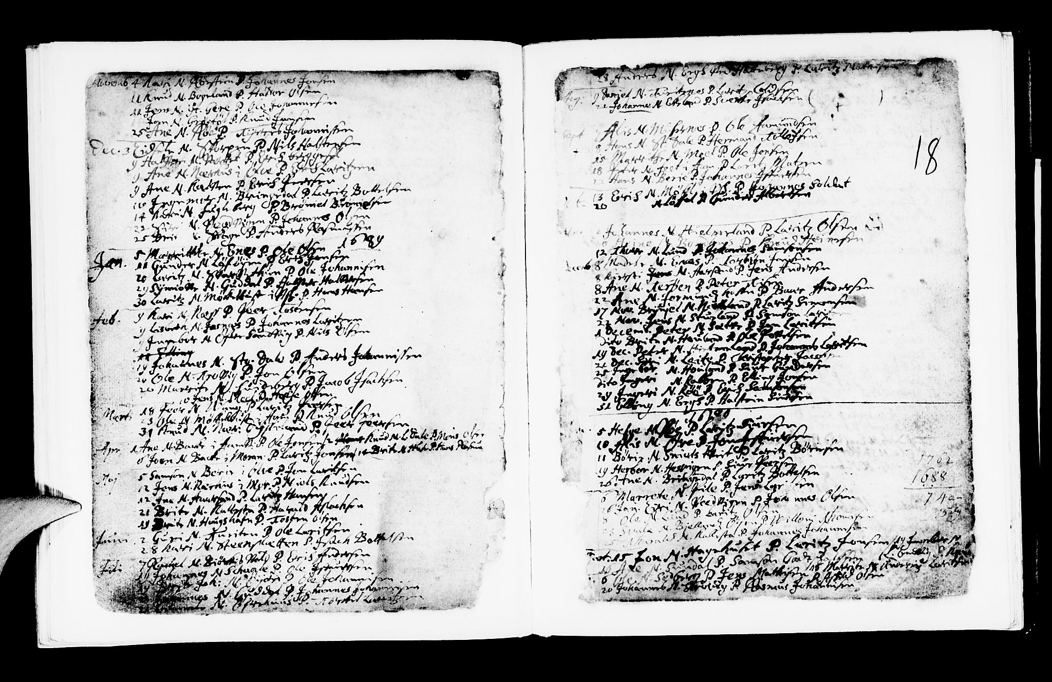Kvinnherad sokneprestembete, SAB/A-76401/H/Haa: Parish register (official) no. A 1, 1669-1709, p. 18