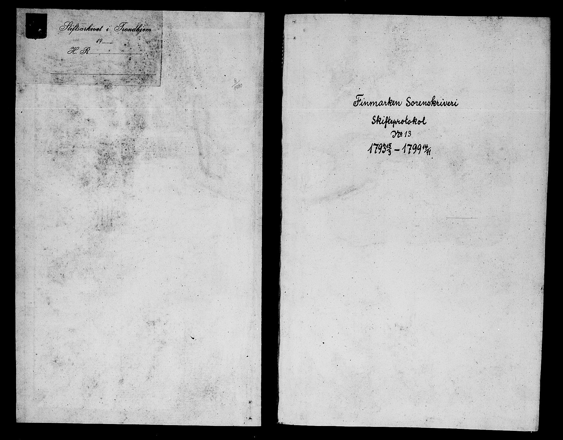 Finnmark sorenskriveri, SATØ/S-0053/H/Ha/L0070: Skifteprotokoller m/reg., 1793-1799