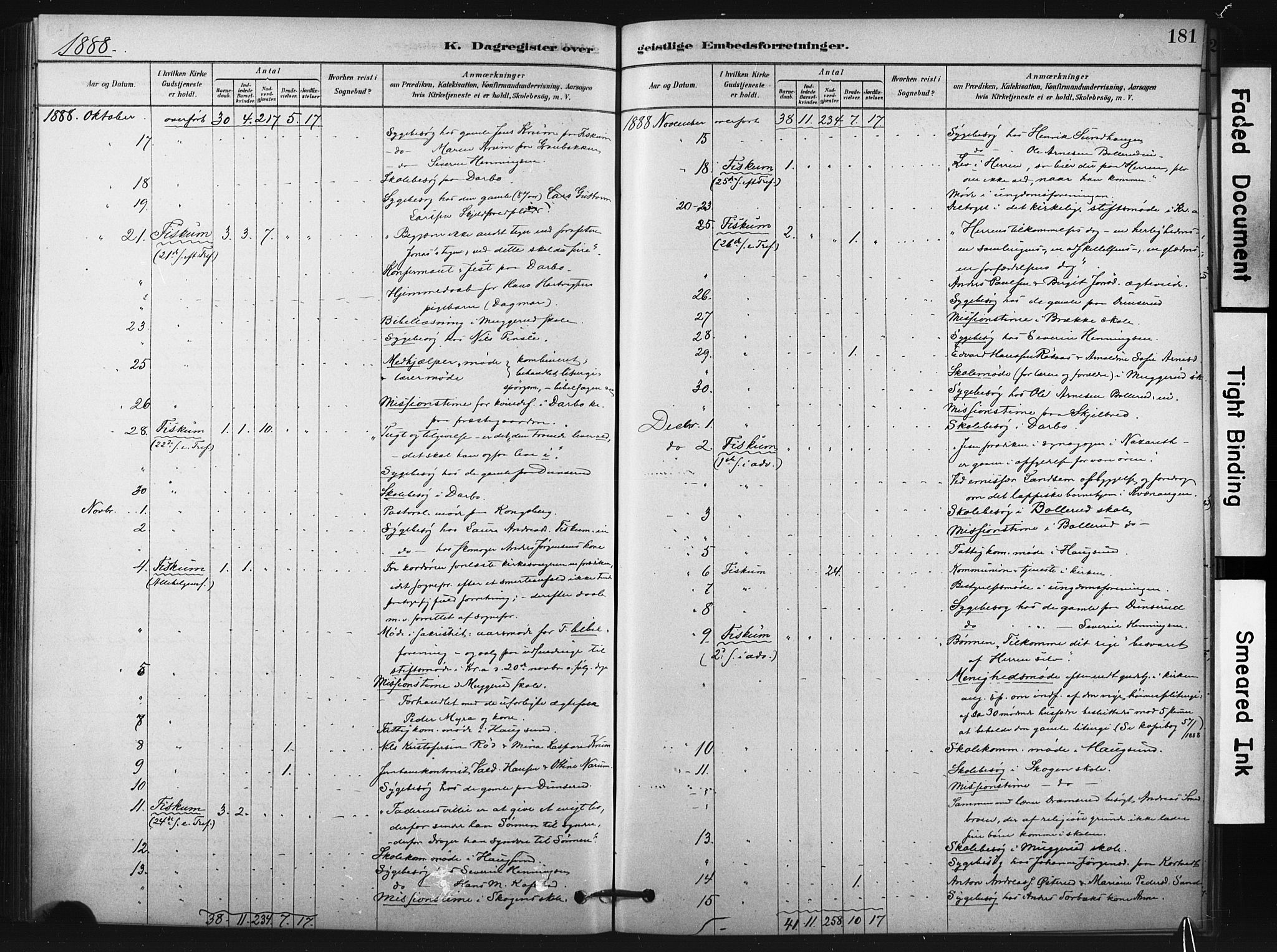 Fiskum kirkebøker, SAKO/A-15/F/Fa/L0002: Parish register (official) no. 2, 1878-1890, p. 181
