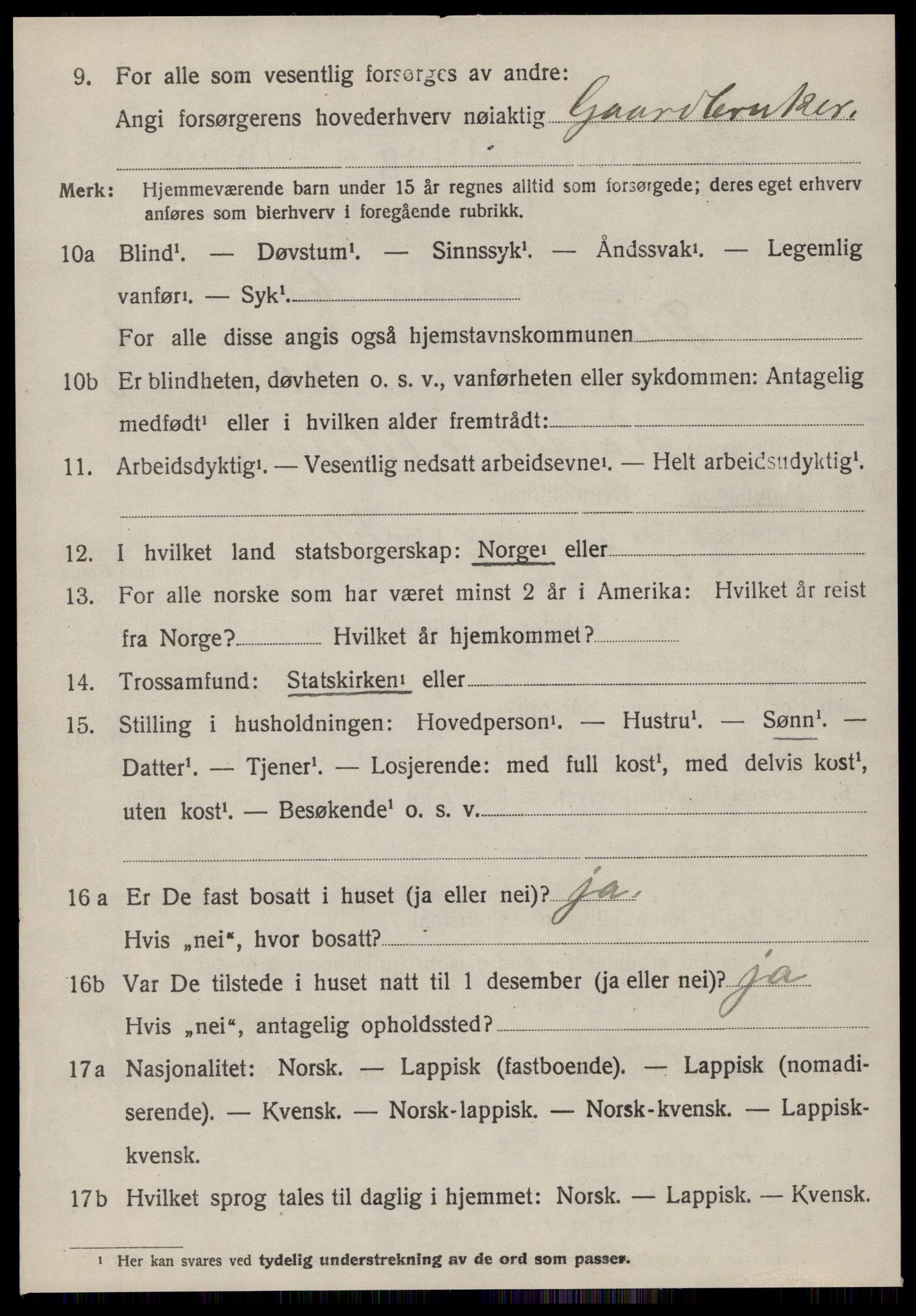 SAT, 1920 census for Fillan, 1920, p. 3043