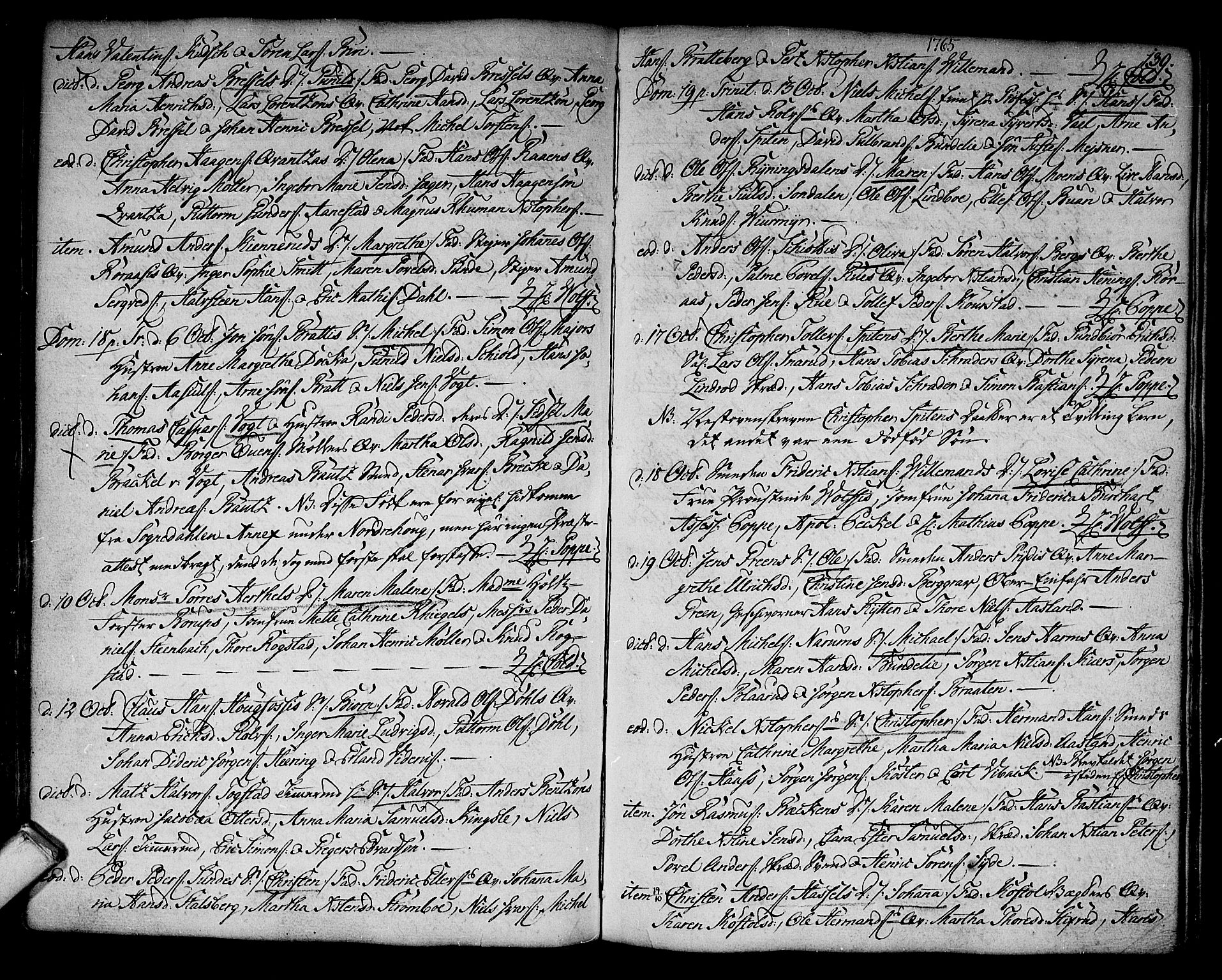 Kongsberg kirkebøker, SAKO/A-22/F/Fa/L0004: Parish register (official) no. I 4, 1756-1768, p. 139