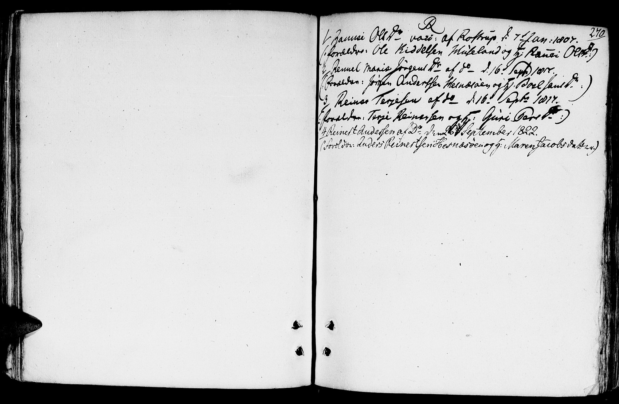 Fjære sokneprestkontor, AV/SAK-1111-0011/F/Fb/L0006: Parish register (copy) no. B 6, 1803-1817, p. 270