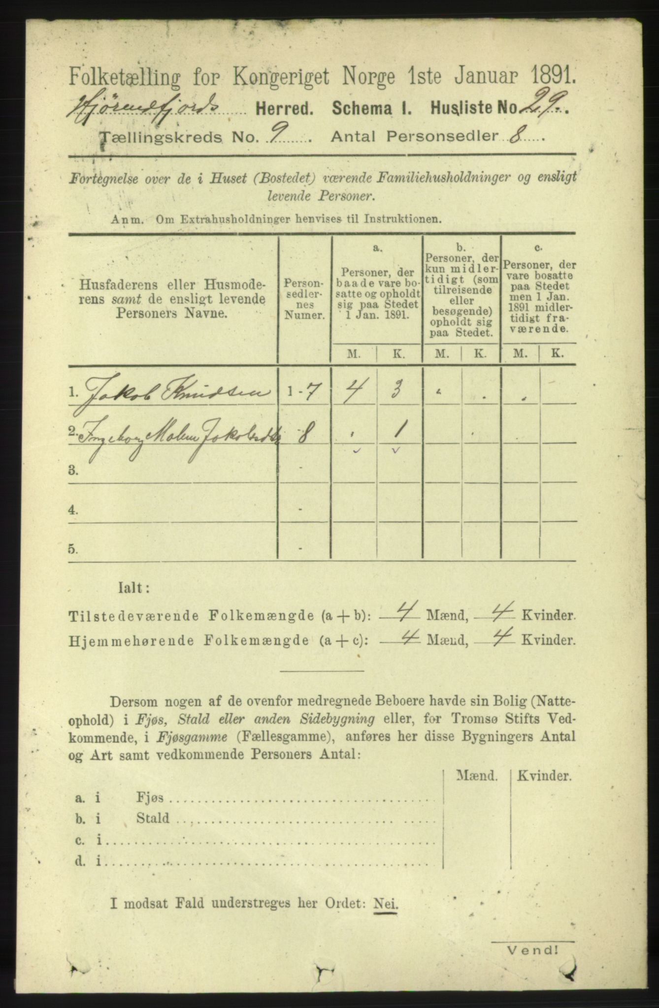 RA, 1891 census for 1522 Hjørundfjord, 1891, p. 2195