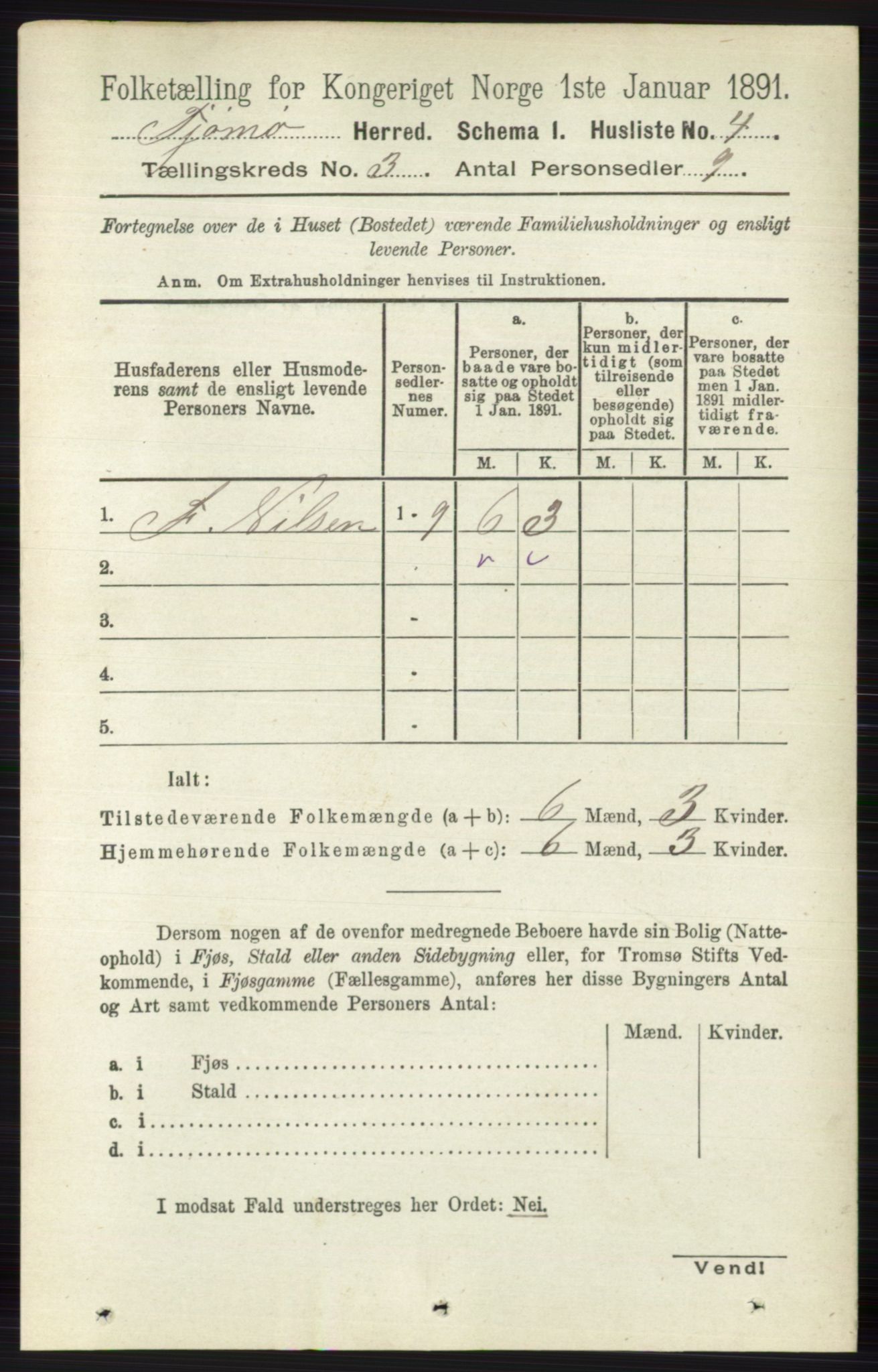 RA, 1891 census for 0723 Tjøme, 1891, p. 807