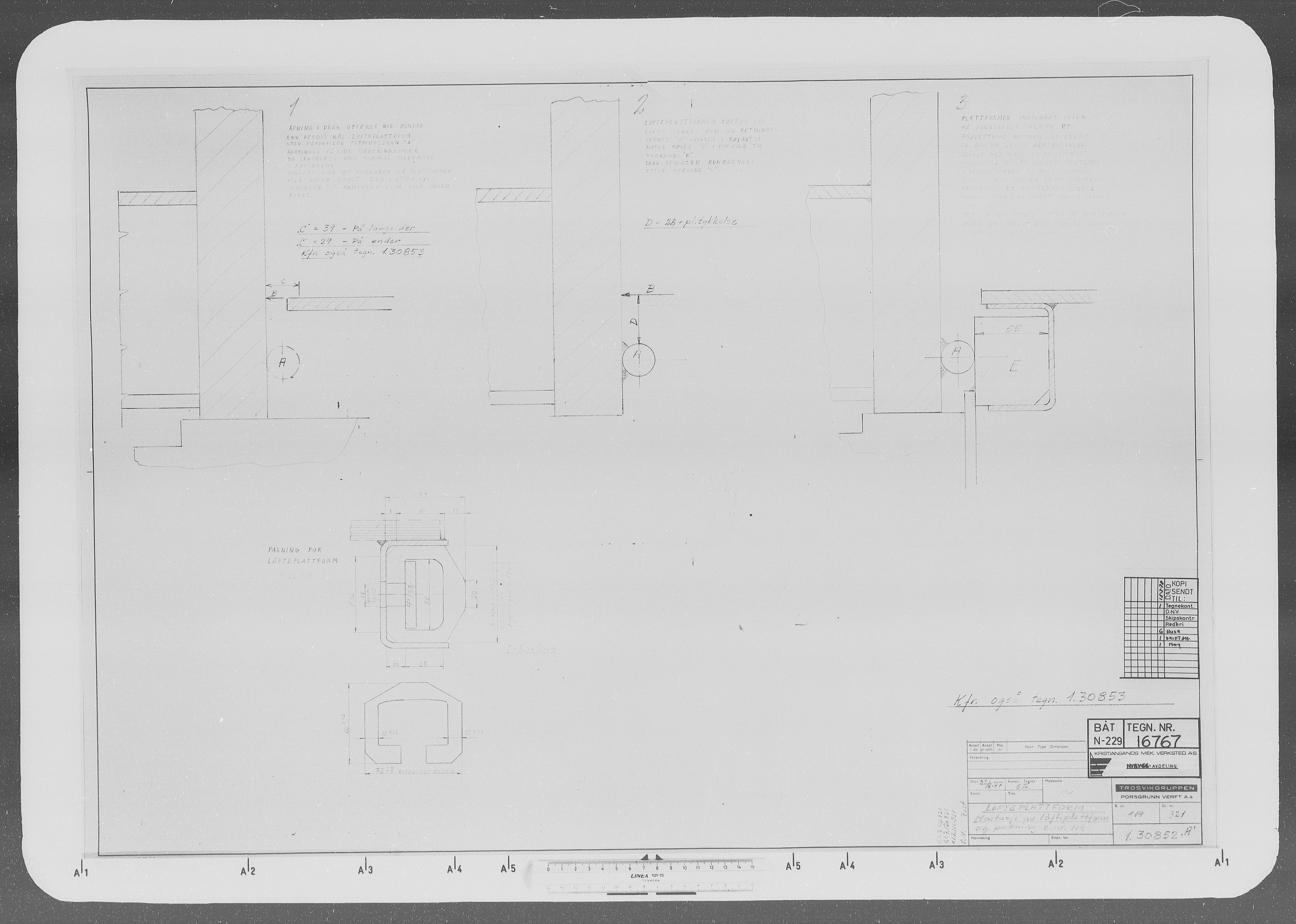 Kristiansand Mekaniske Verksted, AV/SAK-D/0612/G/Ga/L0008: 36 mm mikrofilmruller, reprofoto av skipstegninger, byggenr. 222-229, p. 2