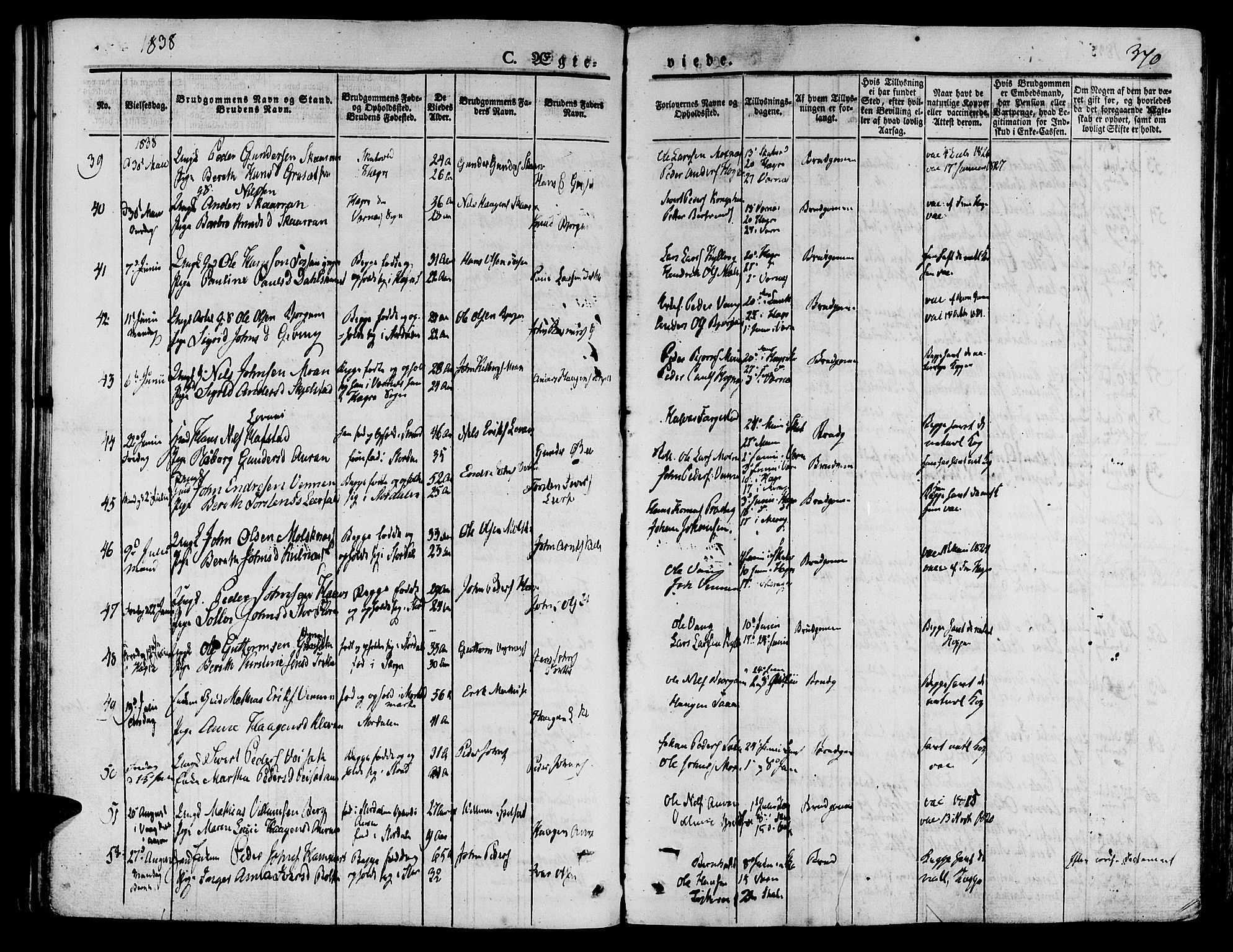 Ministerialprotokoller, klokkerbøker og fødselsregistre - Nord-Trøndelag, AV/SAT-A-1458/709/L0072: Parish register (official) no. 709A12, 1833-1844, p. 370