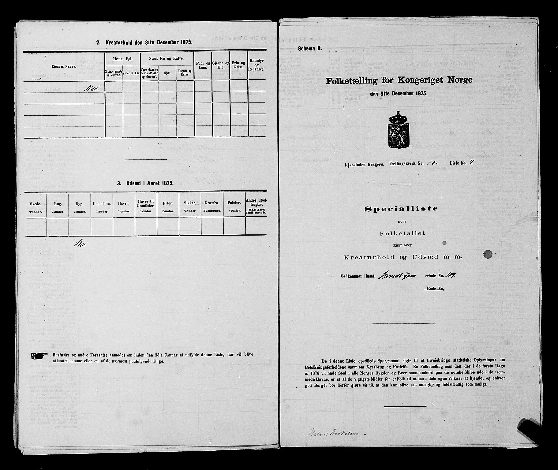 SAKO, 1875 census for 0801P Kragerø, 1875, p. 220