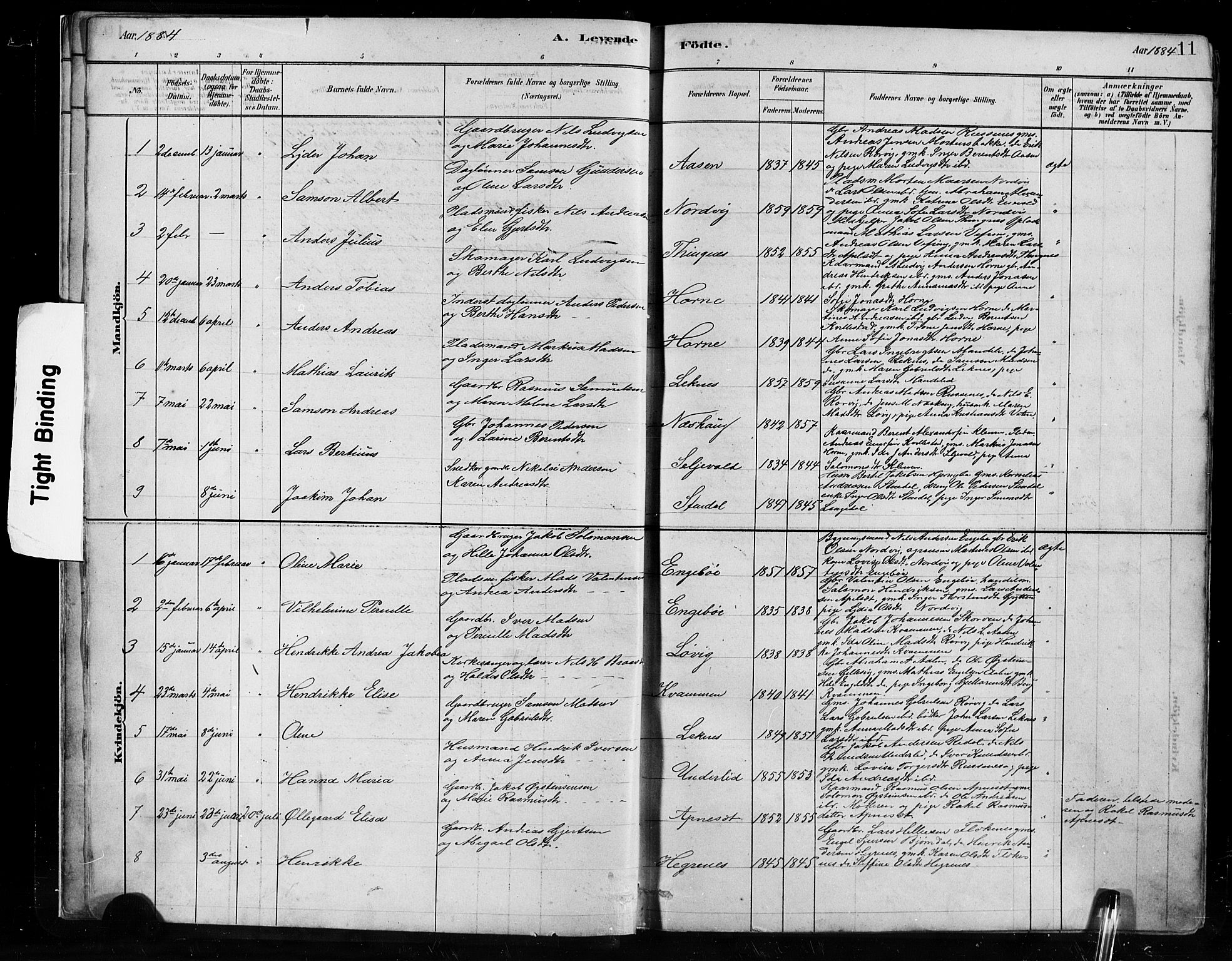 Førde sokneprestembete, SAB/A-79901/H/Hab/Habe/L0001: Parish register (copy) no. E 1, 1881-1920, p. 11