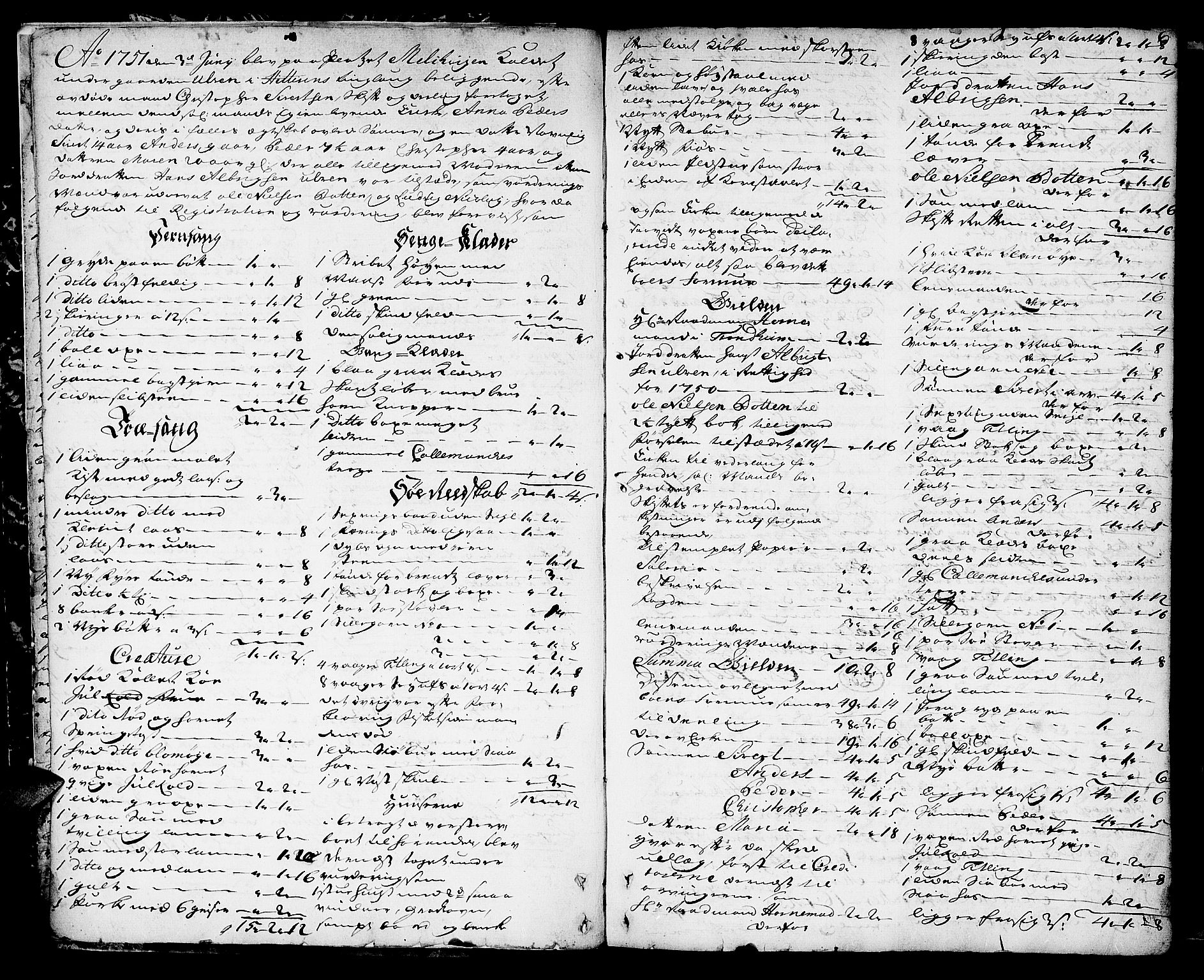 Fosen sorenskriveri, AV/SAT-A-1107/1/3/3A/L0009: Skifteprotokoll nr. 9a, 1751-1763, p. 5b-6a