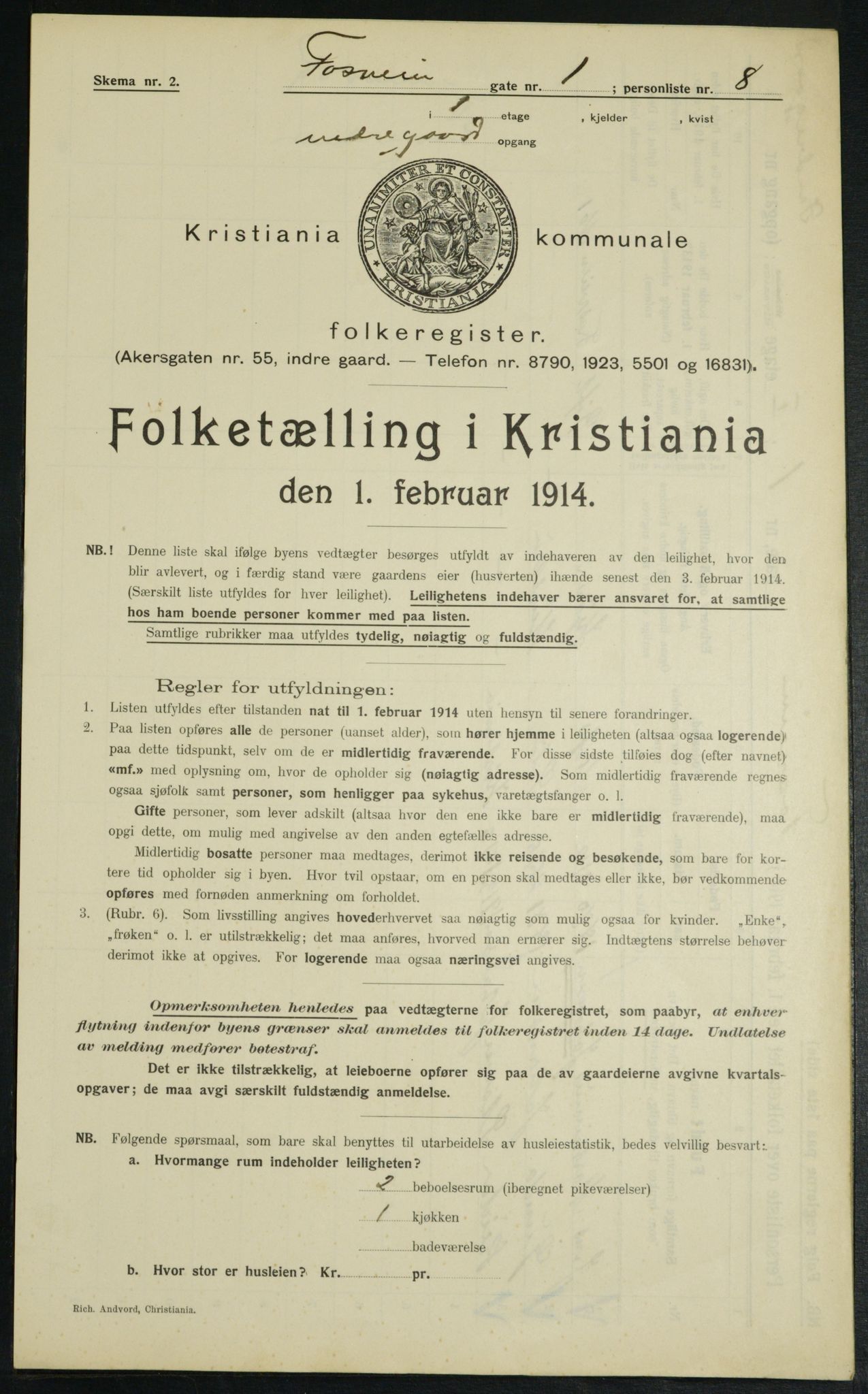 OBA, Municipal Census 1914 for Kristiania, 1914, p. 24828