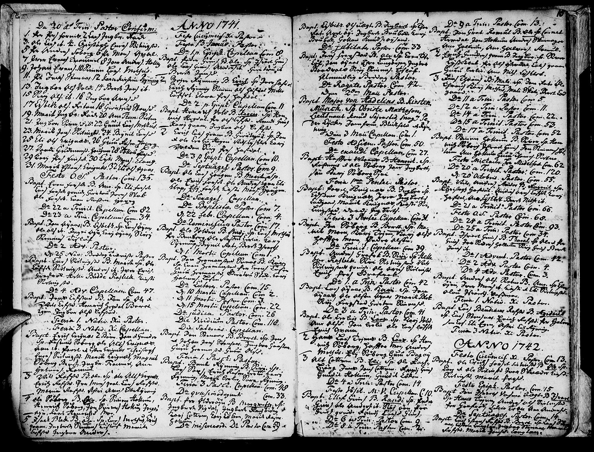 Ministerialprotokoller, klokkerbøker og fødselsregistre - Sør-Trøndelag, SAT/A-1456/691/L1057: Parish register (official) no. 691A01 /1, 1740-1767, p. 16