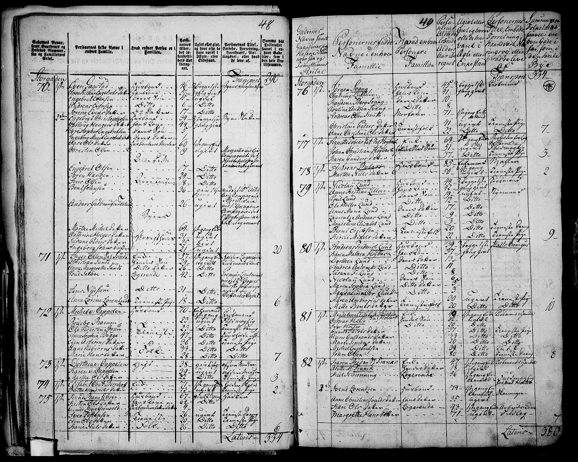 RA, 1801 census for 0602P Bragernes, 1801, p. 784b-785a