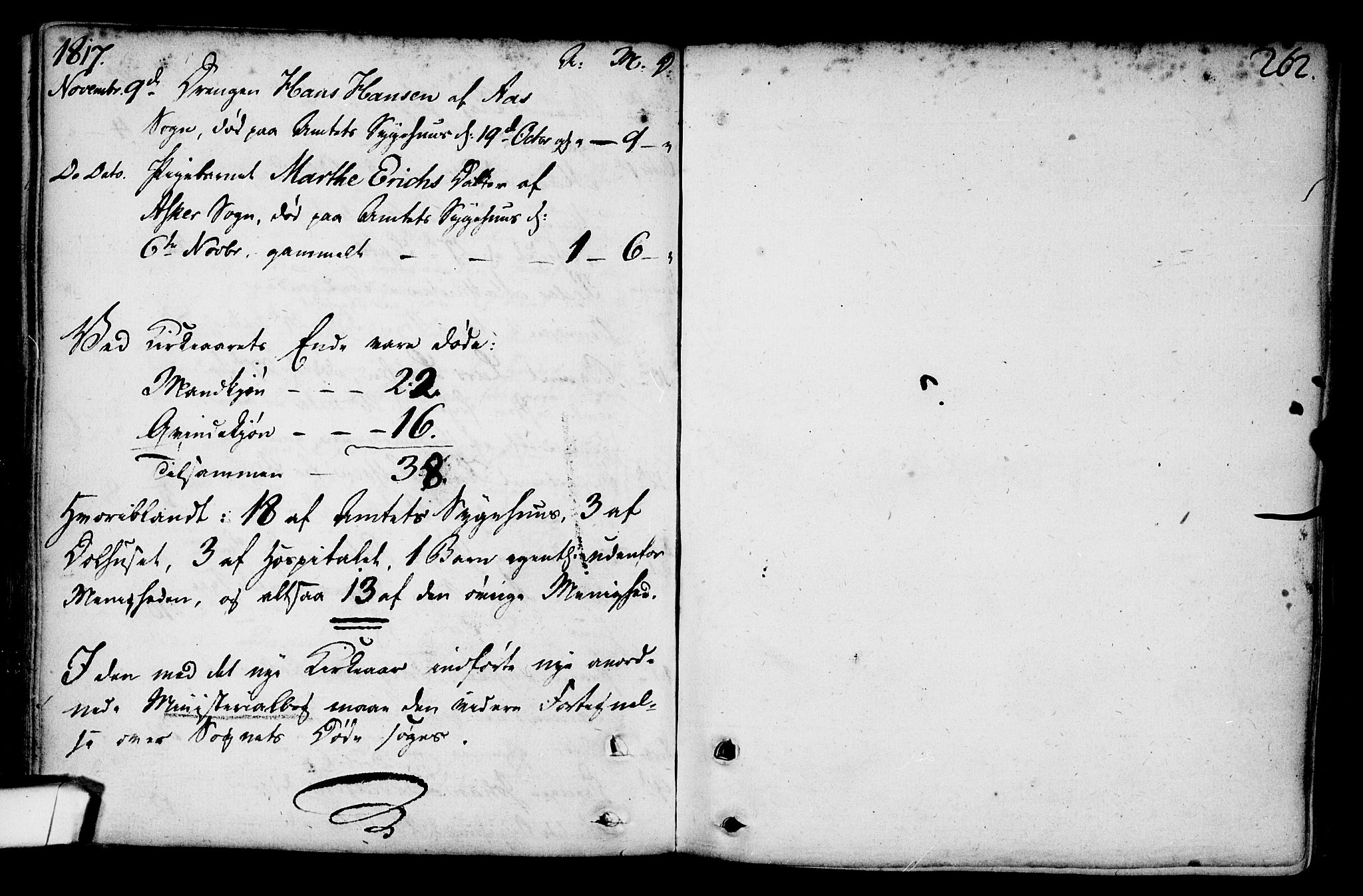 Gamlebyen prestekontor Kirkebøker, AV/SAO-A-10884/F/Fa/L0001: Parish register (official) no. 1, 1734-1818, p. 262