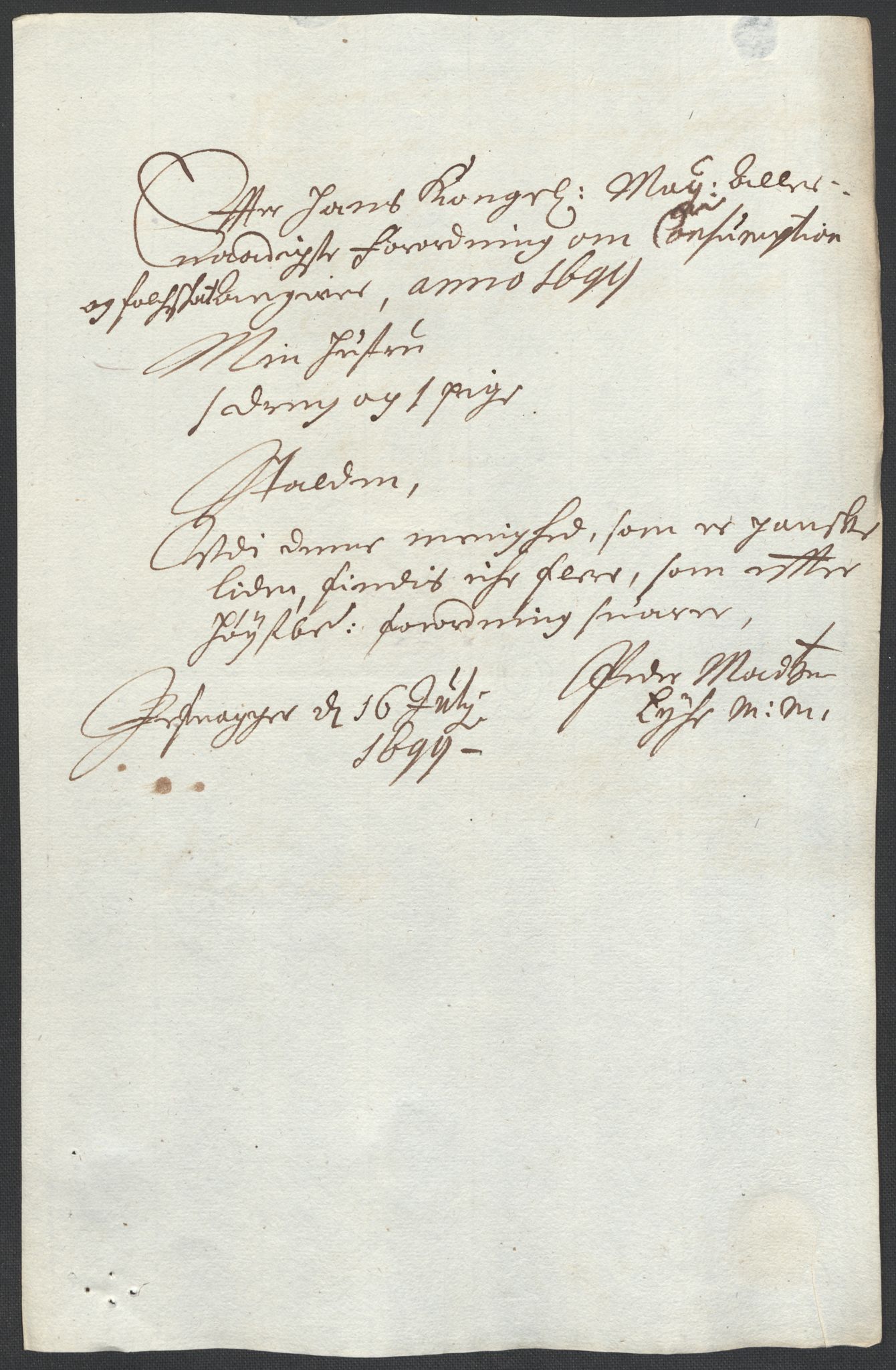 Rentekammeret inntil 1814, Reviderte regnskaper, Fogderegnskap, AV/RA-EA-4092/R18/L1297: Fogderegnskap Hadeland, Toten og Valdres, 1699, p. 333