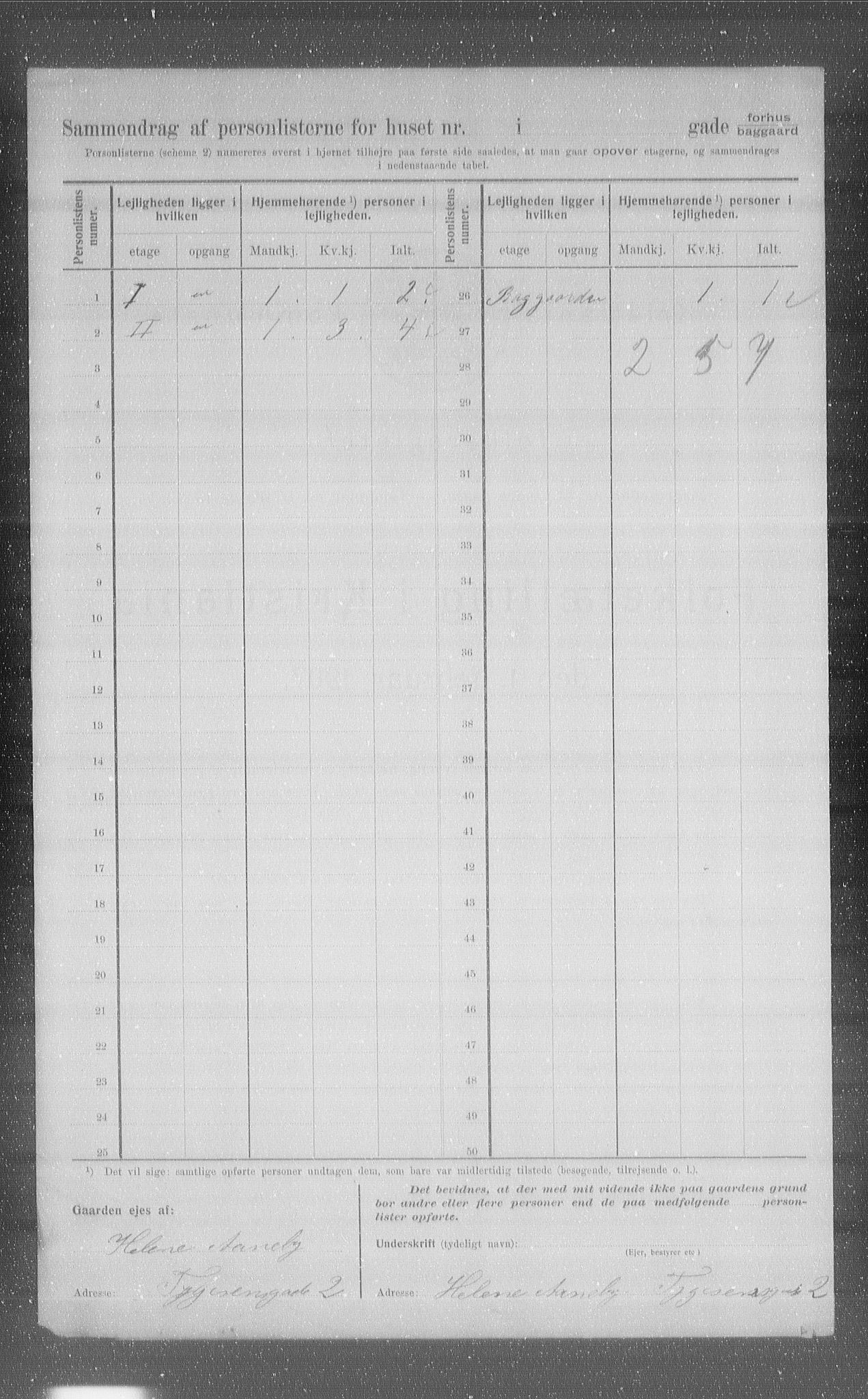 OBA, Municipal Census 1907 for Kristiania, 1907, p. 56586