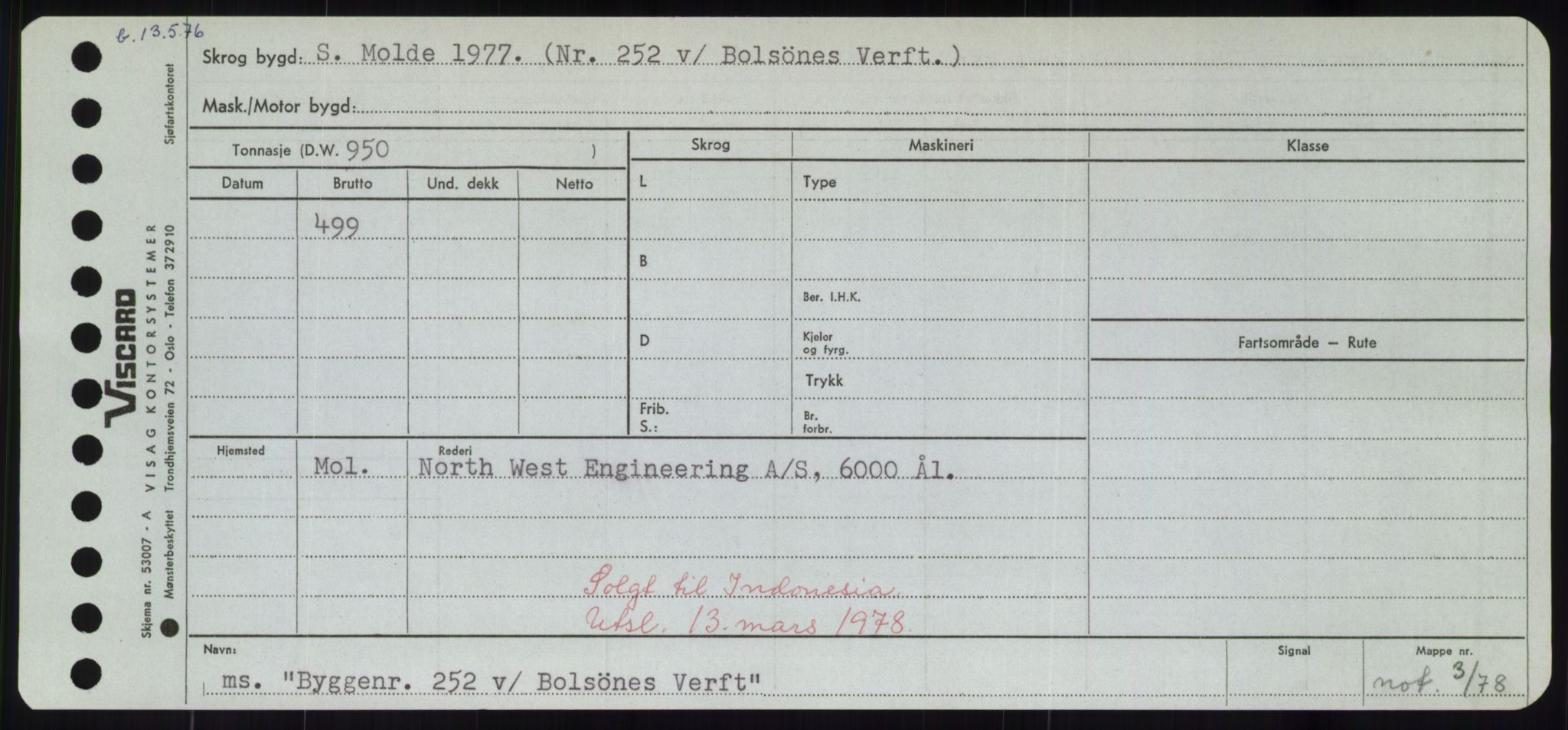 Sjøfartsdirektoratet med forløpere, Skipsmålingen, AV/RA-S-1627/H/Hd/L0006: Fartøy, Byg-Båt, p. 81