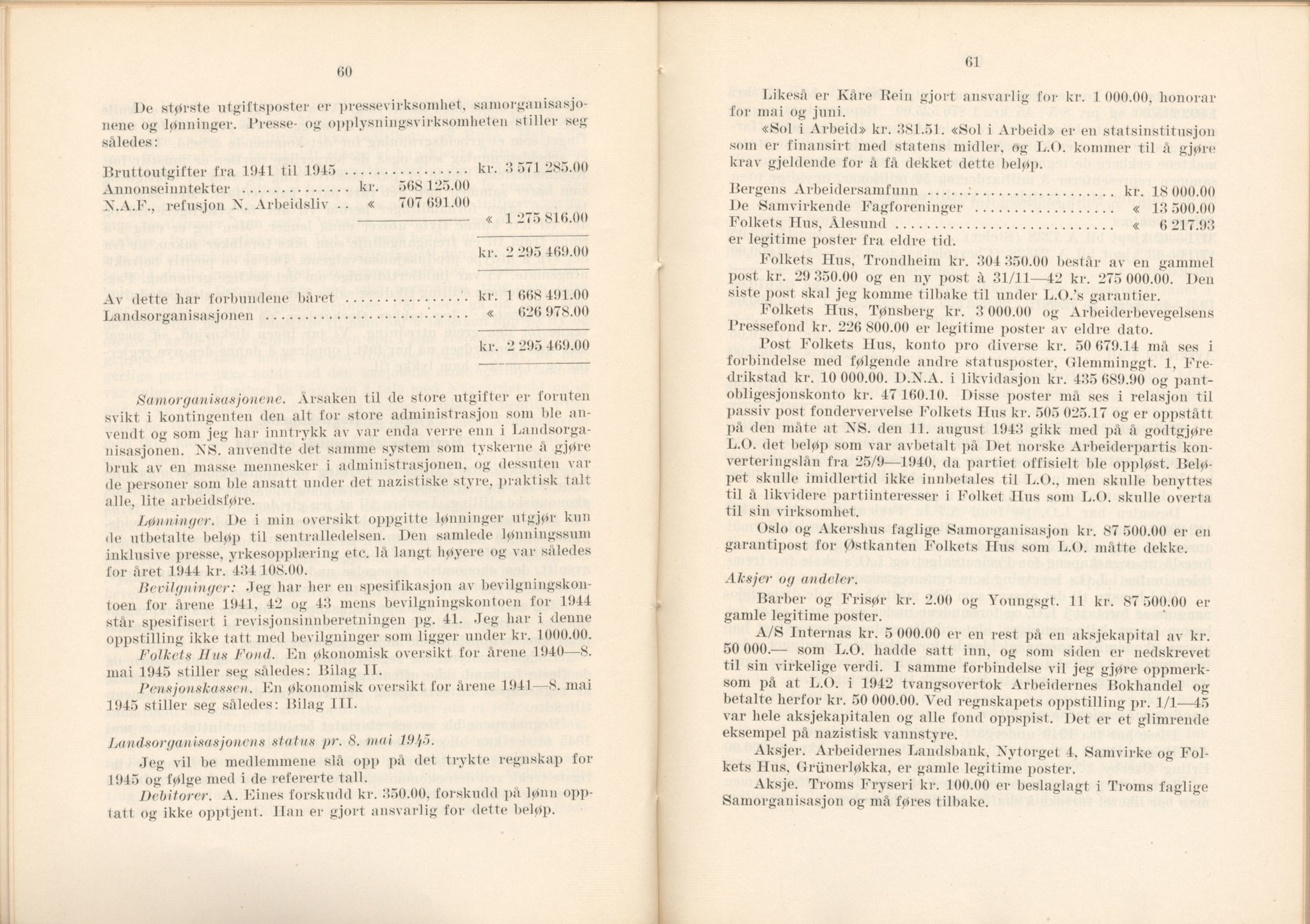 Landsorganisasjonen i Norge, AAB/ARK-1579, 1911-1953, p. 474