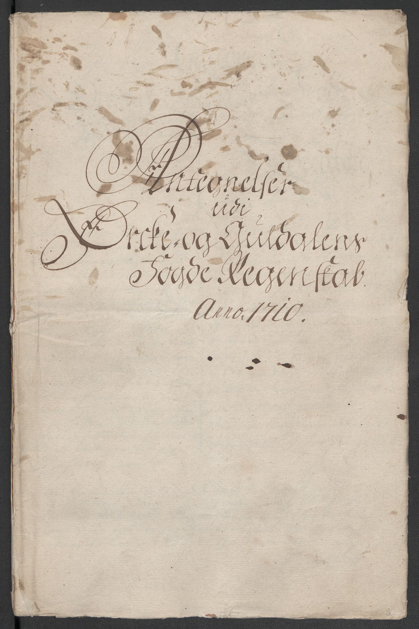 Rentekammeret inntil 1814, Reviderte regnskaper, Fogderegnskap, RA/EA-4092/R60/L3960: Fogderegnskap Orkdal og Gauldal, 1710, p. 440