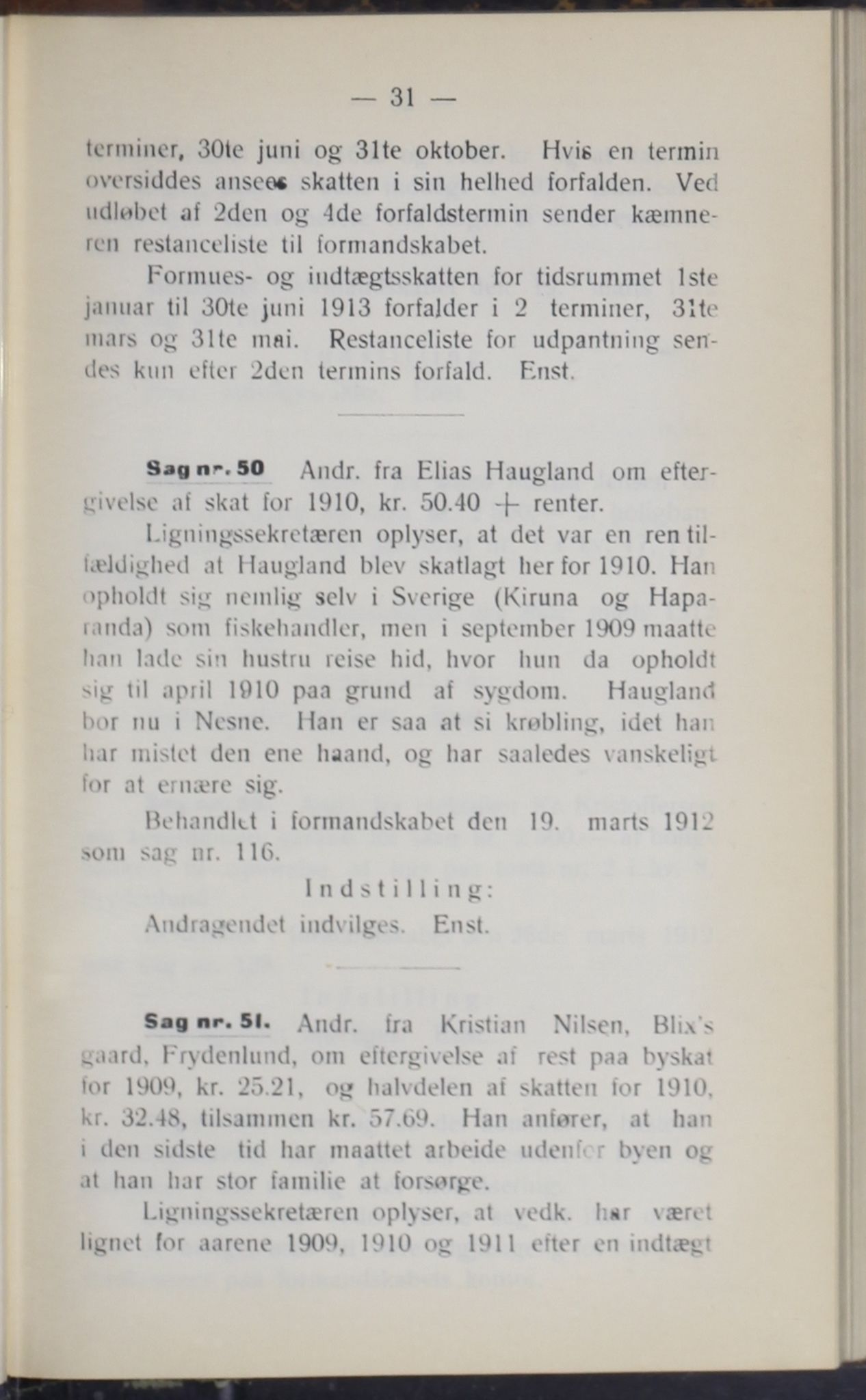 Narvik kommune. Formannskap , AIN/K-18050.150/A/Ab/L0002: Møtebok, 1912