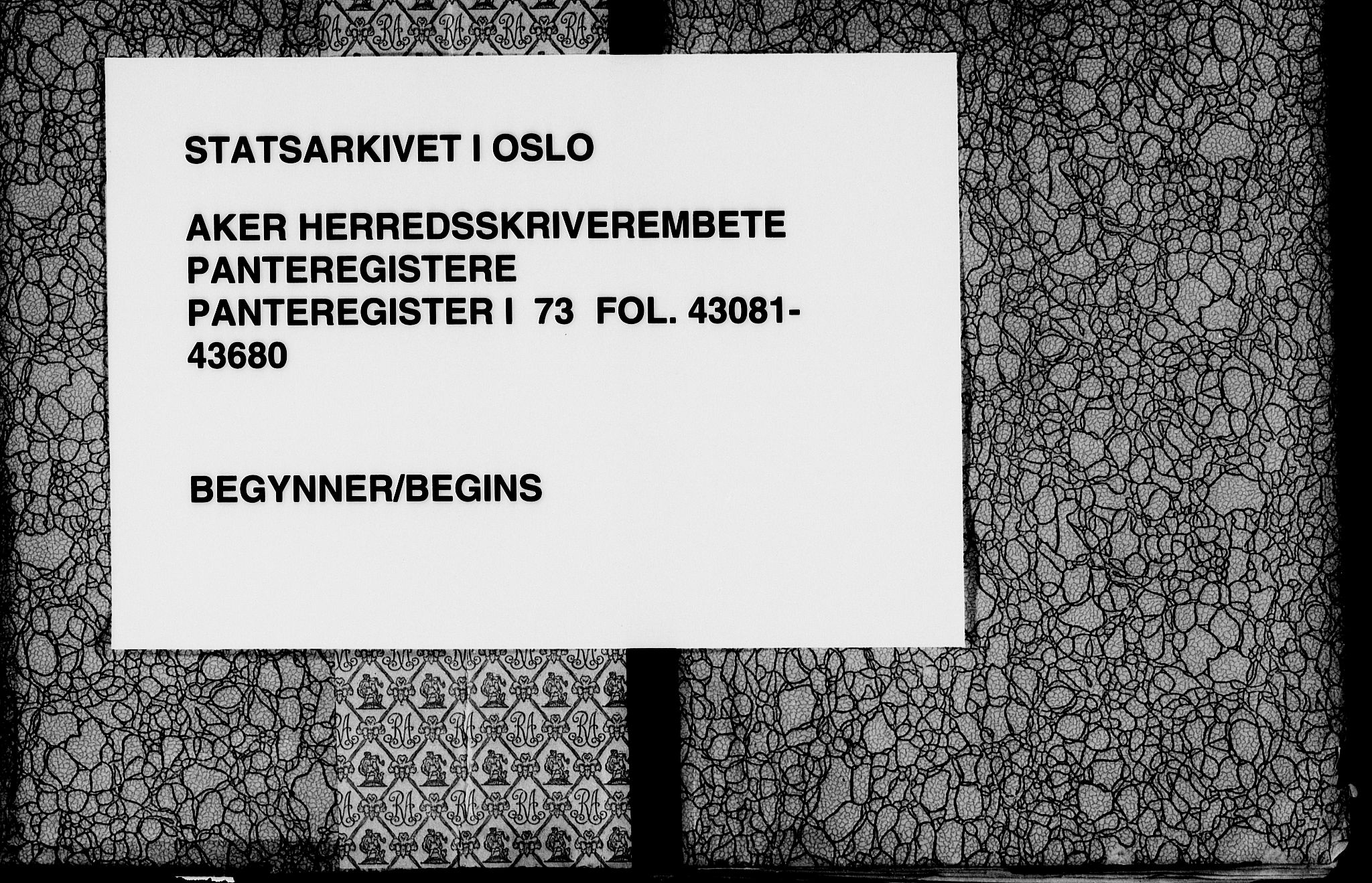 Aker herredsskriveri, SAO/A-10896/G/Ga/Gab/Gaba/L0073: Mortgage register no. I 73, 1928-1950