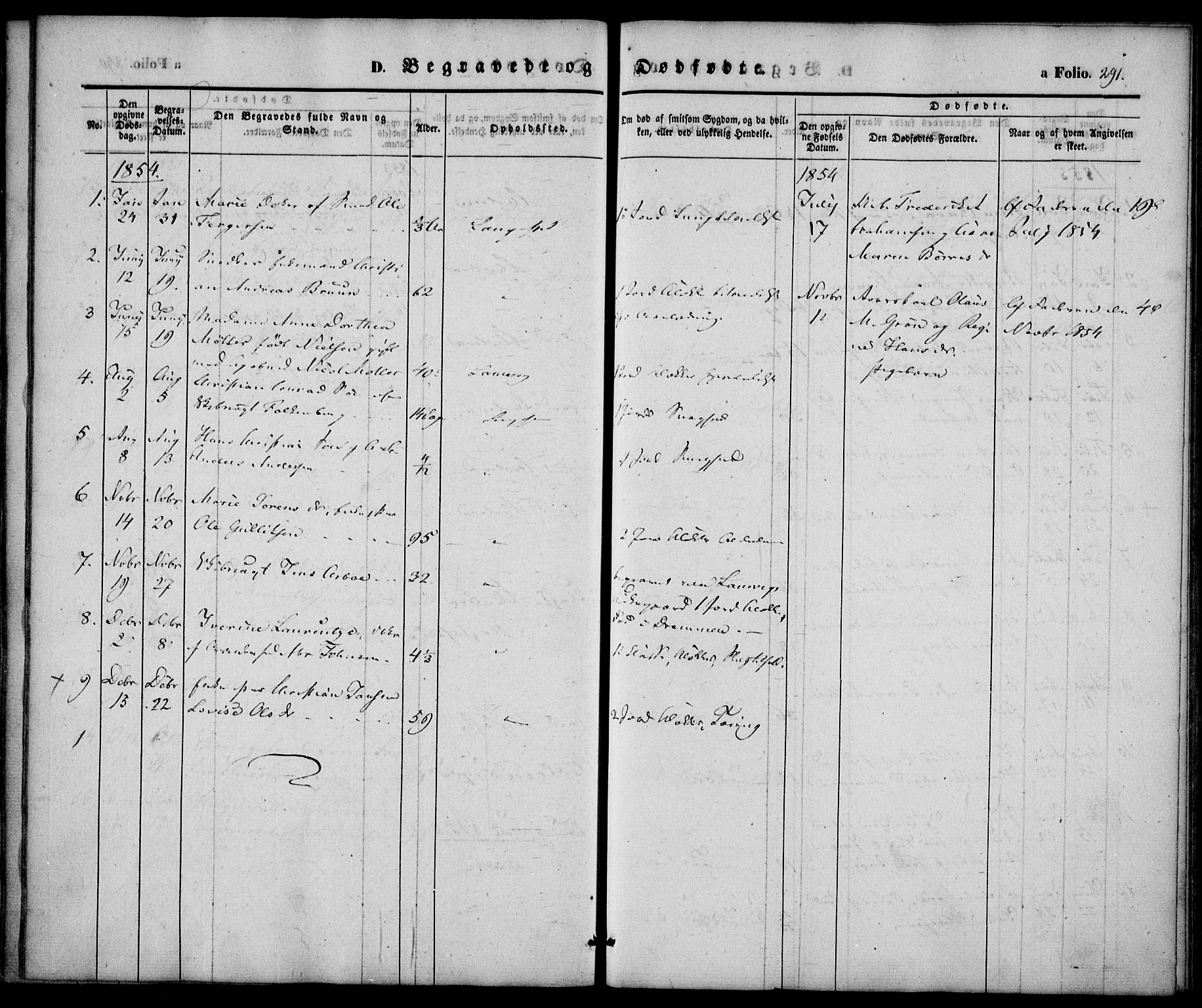 Larvik kirkebøker, SAKO/A-352/F/Fb/L0003: Parish register (official) no. II 3, 1842-1856, p. 291