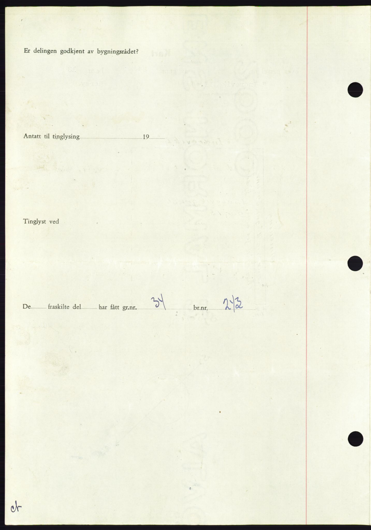 Søre Sunnmøre sorenskriveri, SAT/A-4122/1/2/2C/L0093: Mortgage book no. 19A, 1952-1953, Diary no: : 2173/1952