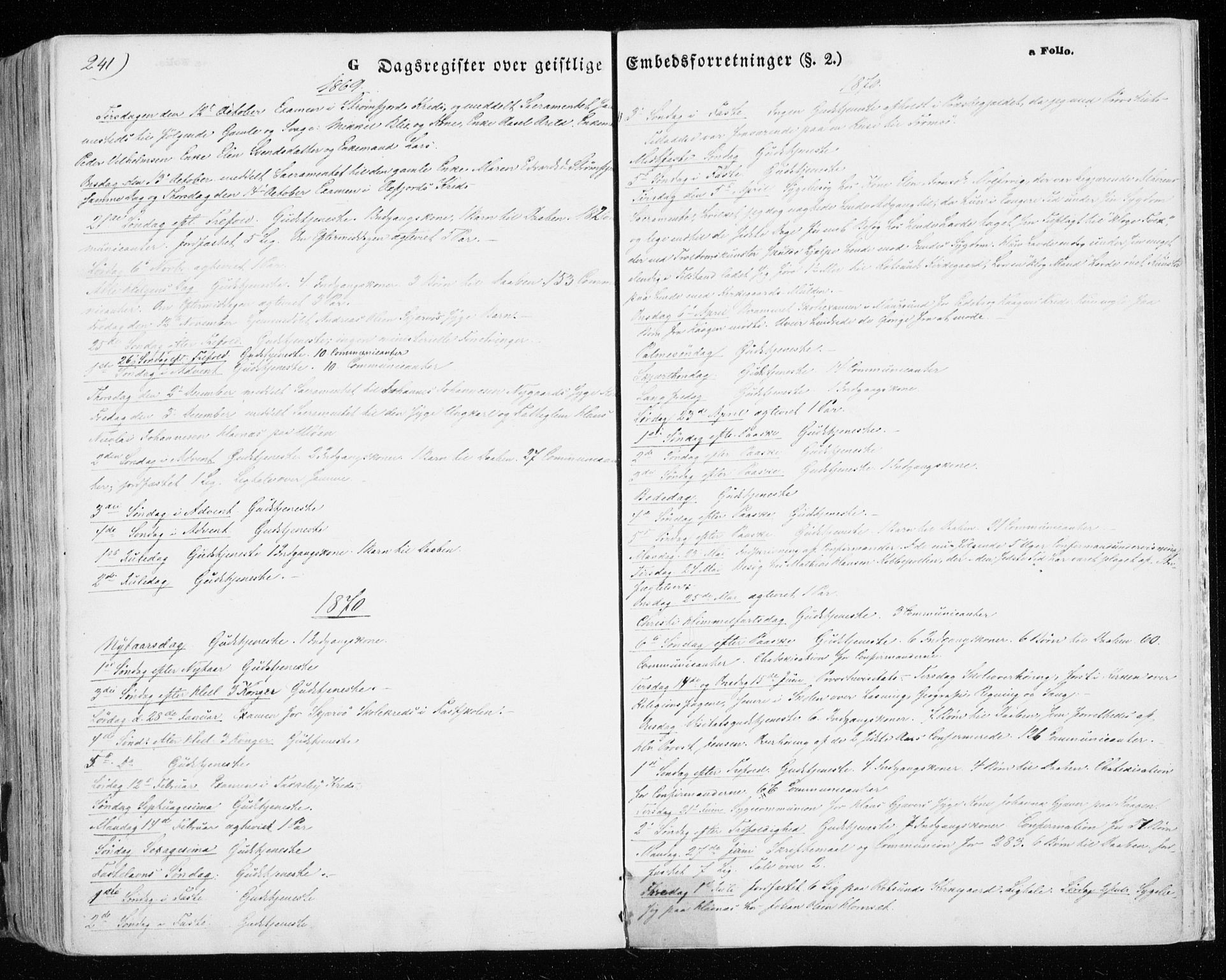 Skjervøy sokneprestkontor, SATØ/S-1300/H/Ha/Haa/L0007kirke: Parish register (official) no. 7, 1860-1870, p. 241