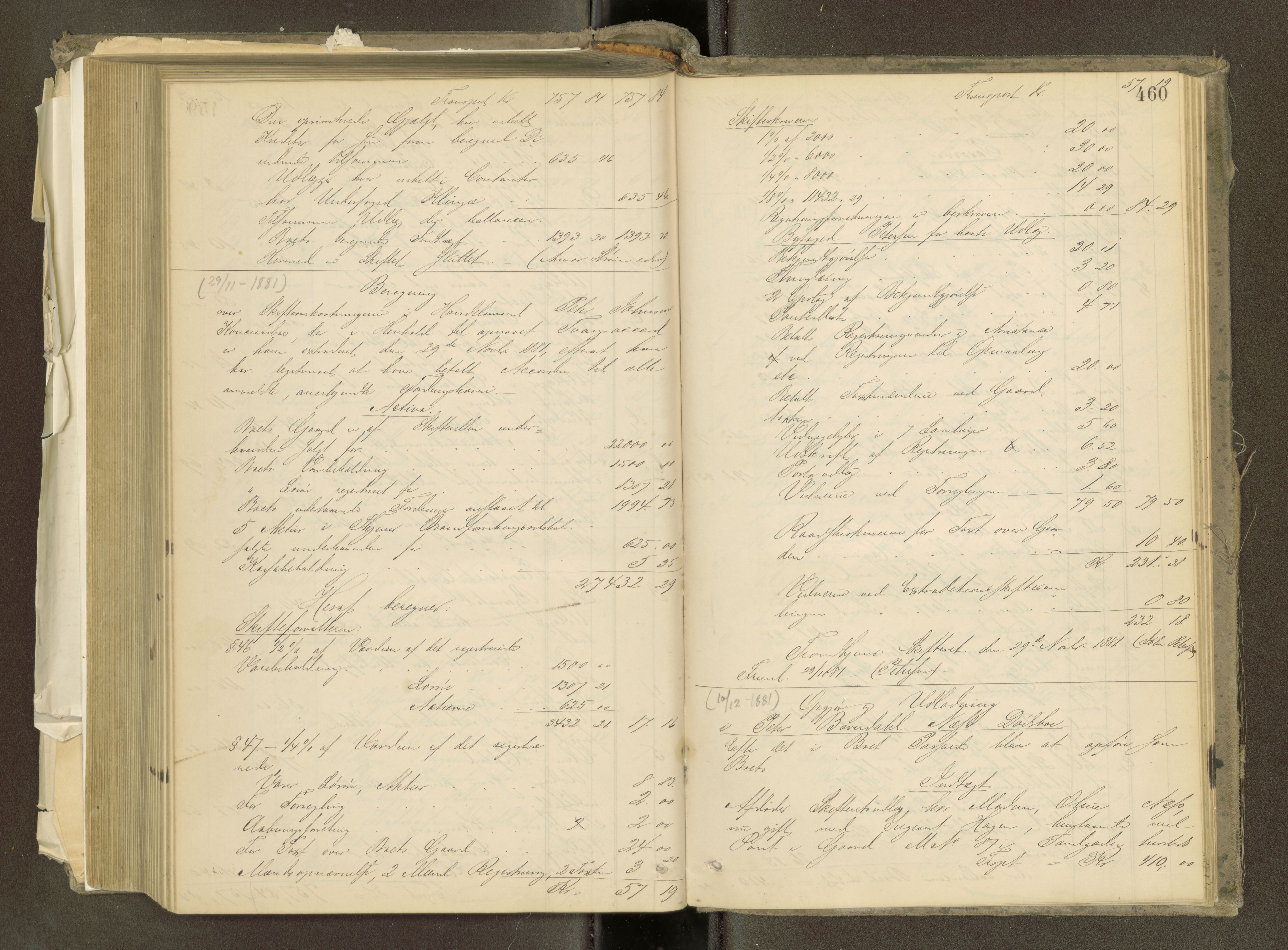 Trondheim byfogd, AV/SAT-A-0003/1/3/3A/L0032: Skifteutlodningsprotokoll - 22/9-1/4. (m/ register) U, 1877-1882, p. 460