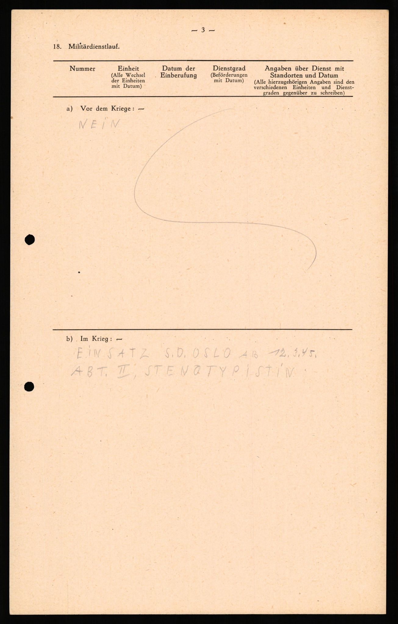 Forsvaret, Forsvarets overkommando II, AV/RA-RAFA-3915/D/Db/L0033: CI Questionaires. Tyske okkupasjonsstyrker i Norge. Tyskere., 1945-1946, p. 289