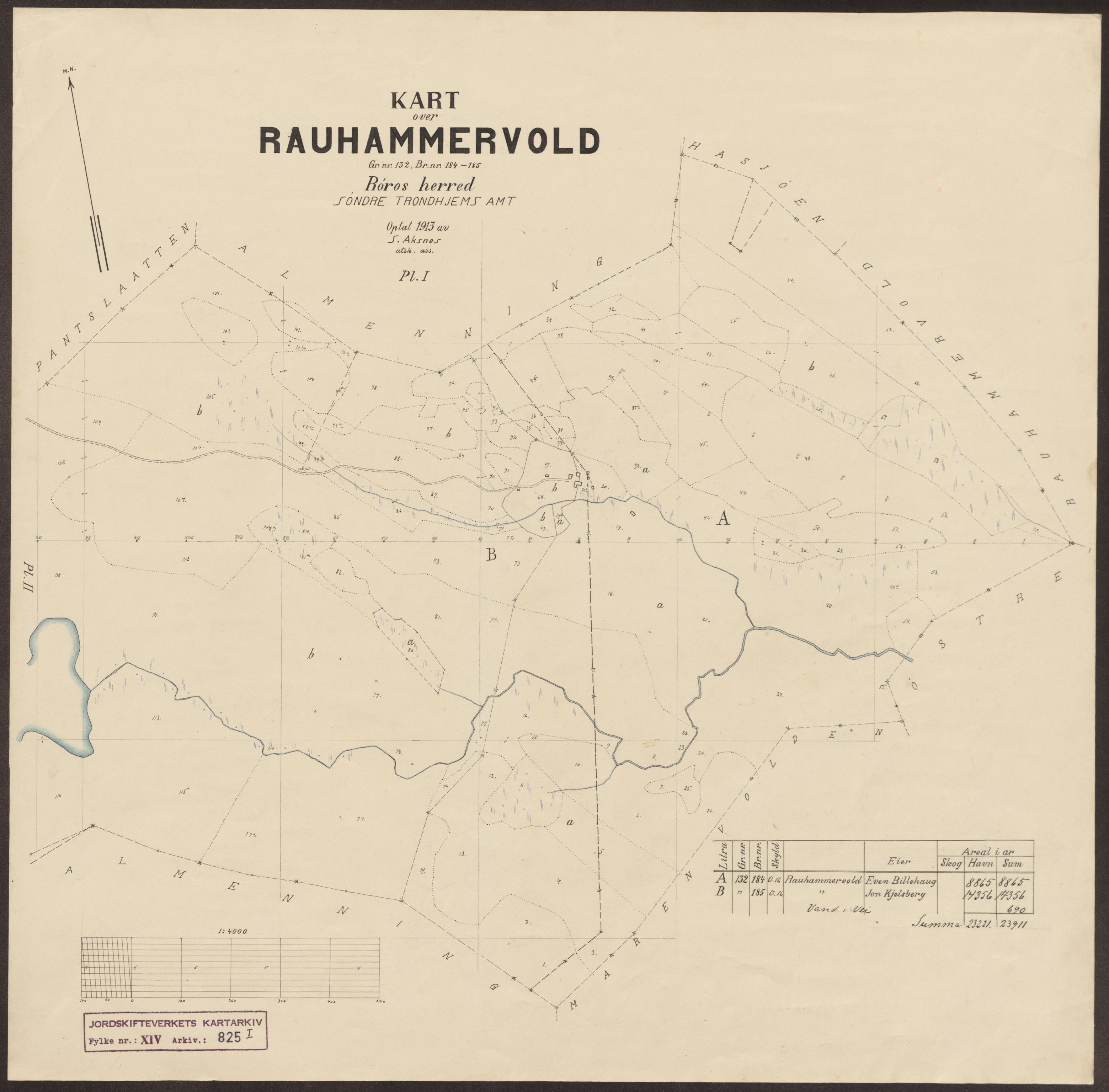 Jordskifteverkets kartarkiv, RA/S-3929/T, 1859-1988, p. 1261